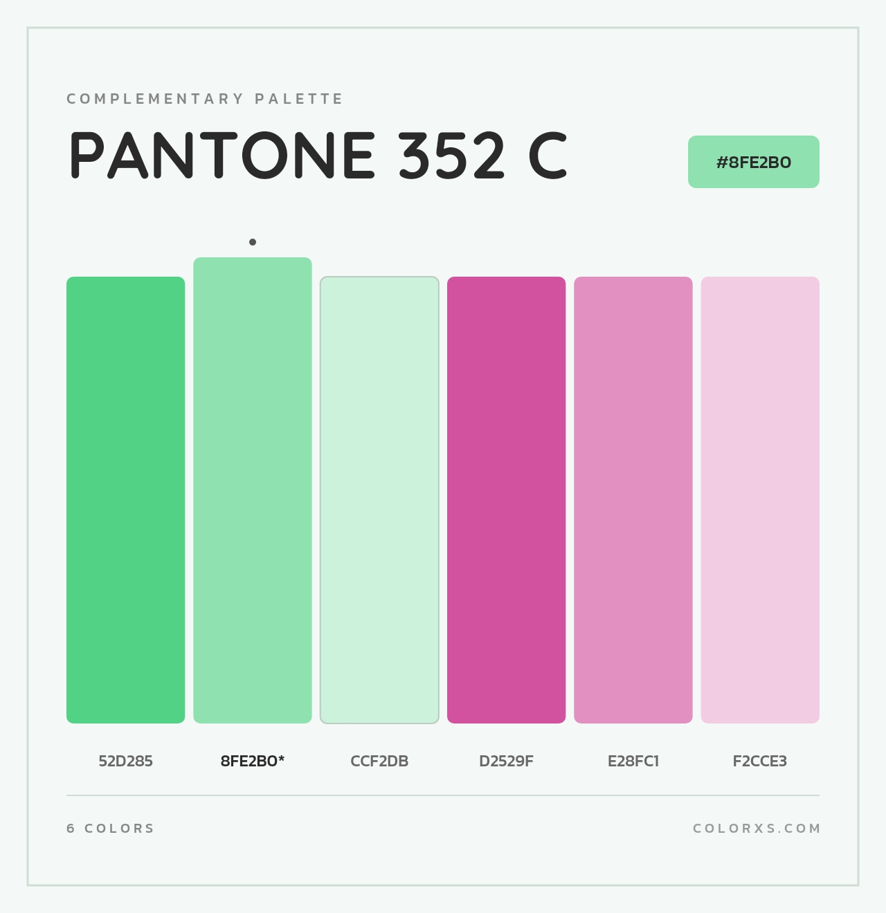 PANTONE 352 C - Complementary Color Palette