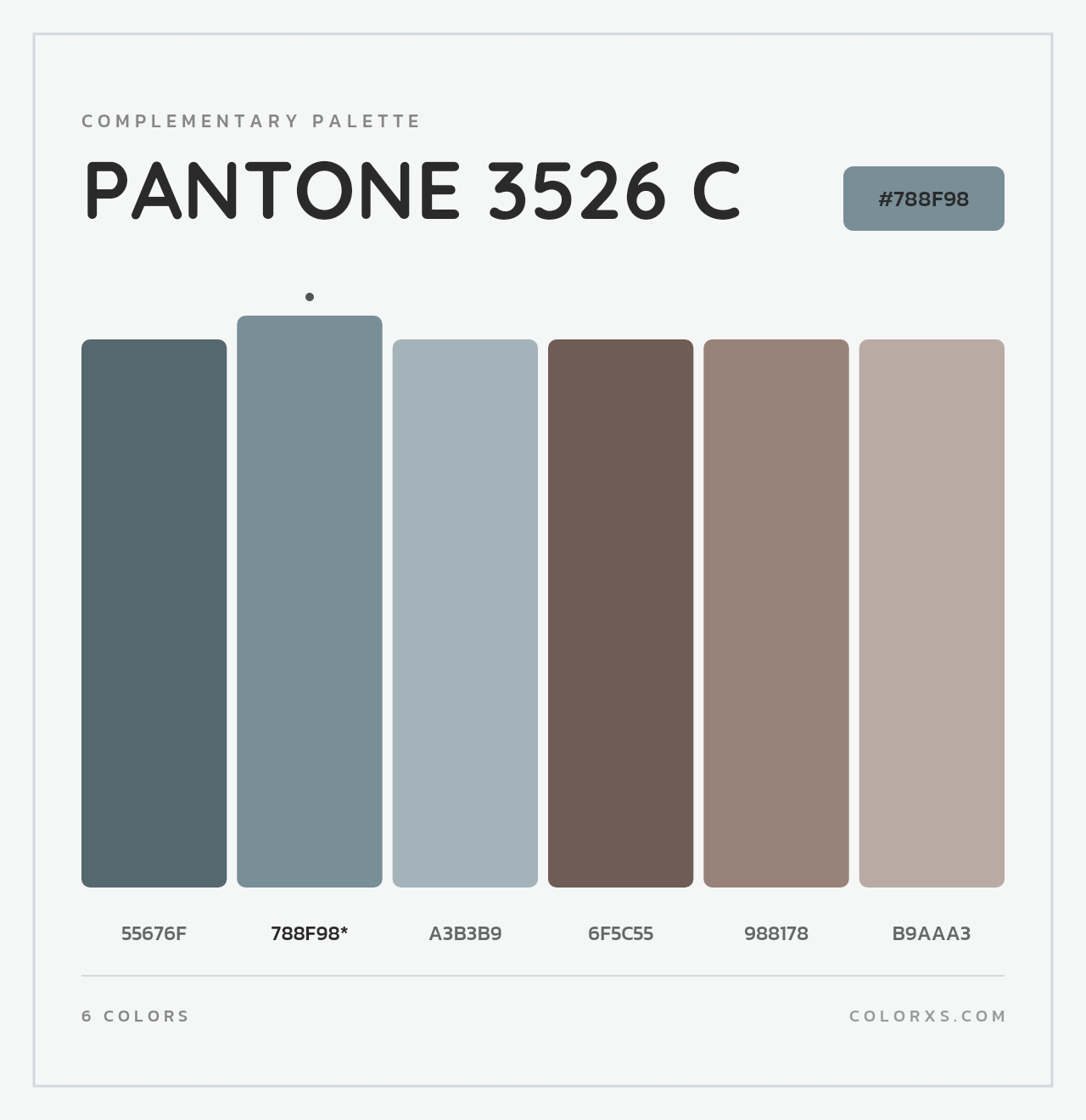 PANTONE 3526 C - Complementary Color Palette
