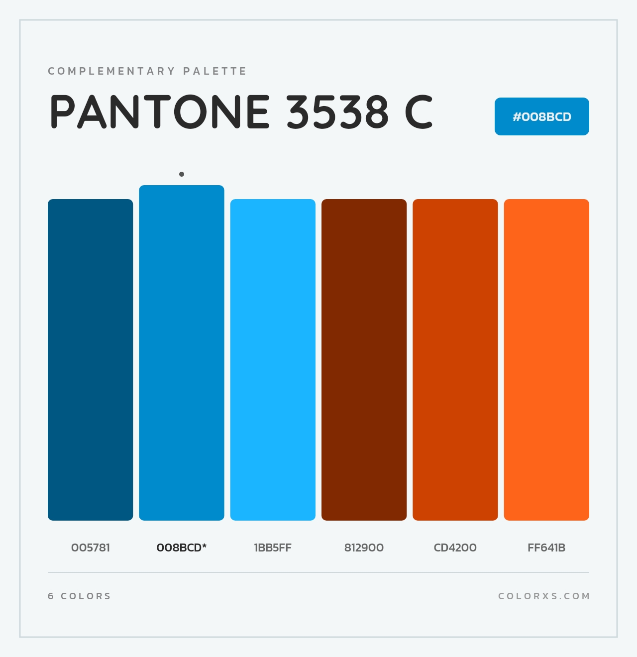 PANTONE 3538 C - Complementary Color Palette