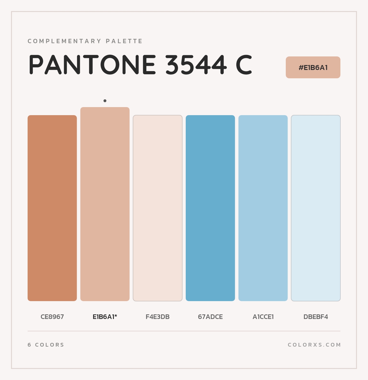 PANTONE 3544 C - Complementary Color Palette