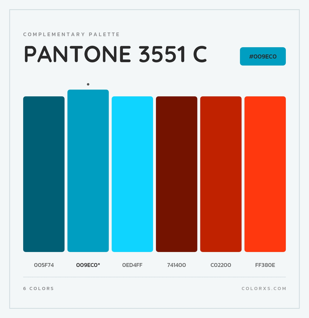 PANTONE 3551 C - Complementary Color Palette