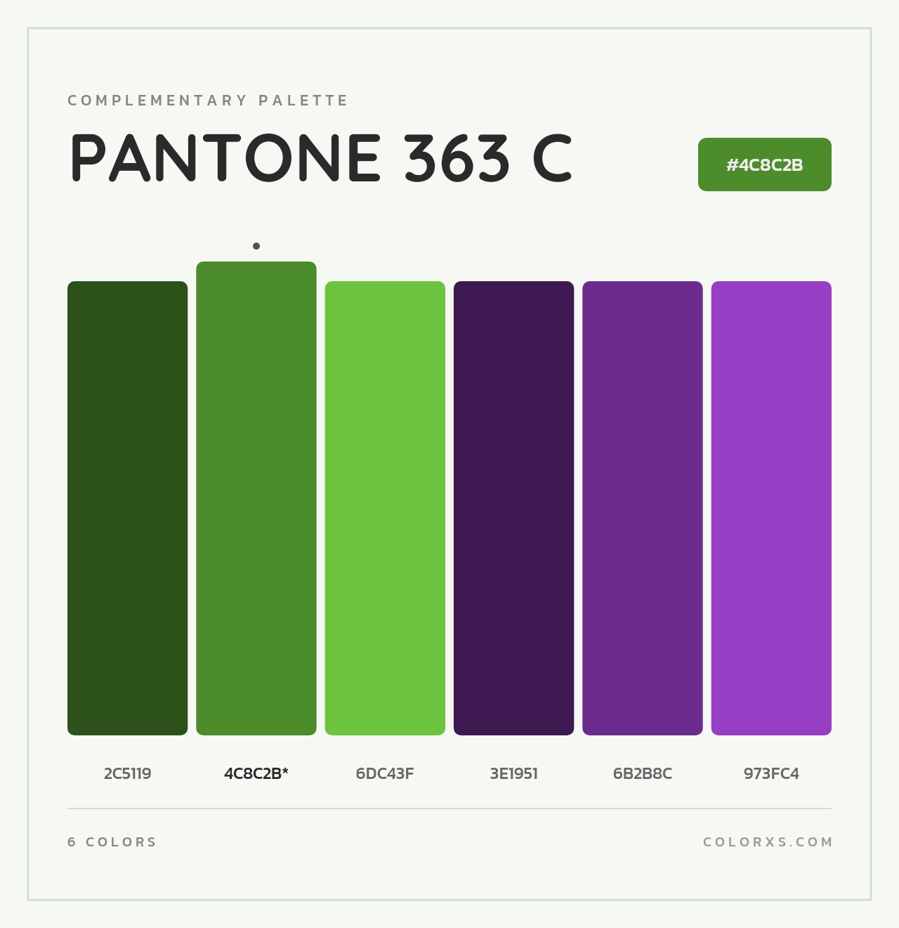 PANTONE 363 C - Complementary Color Palette