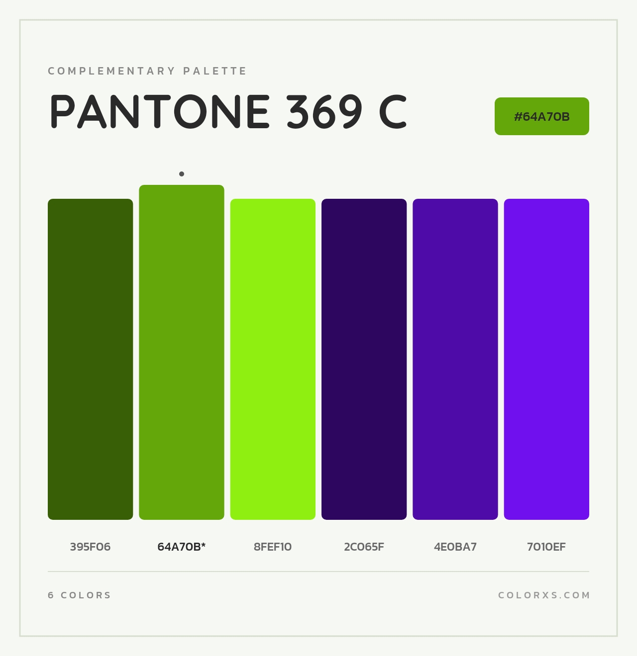 PANTONE 369 C - Complementary Color Palette