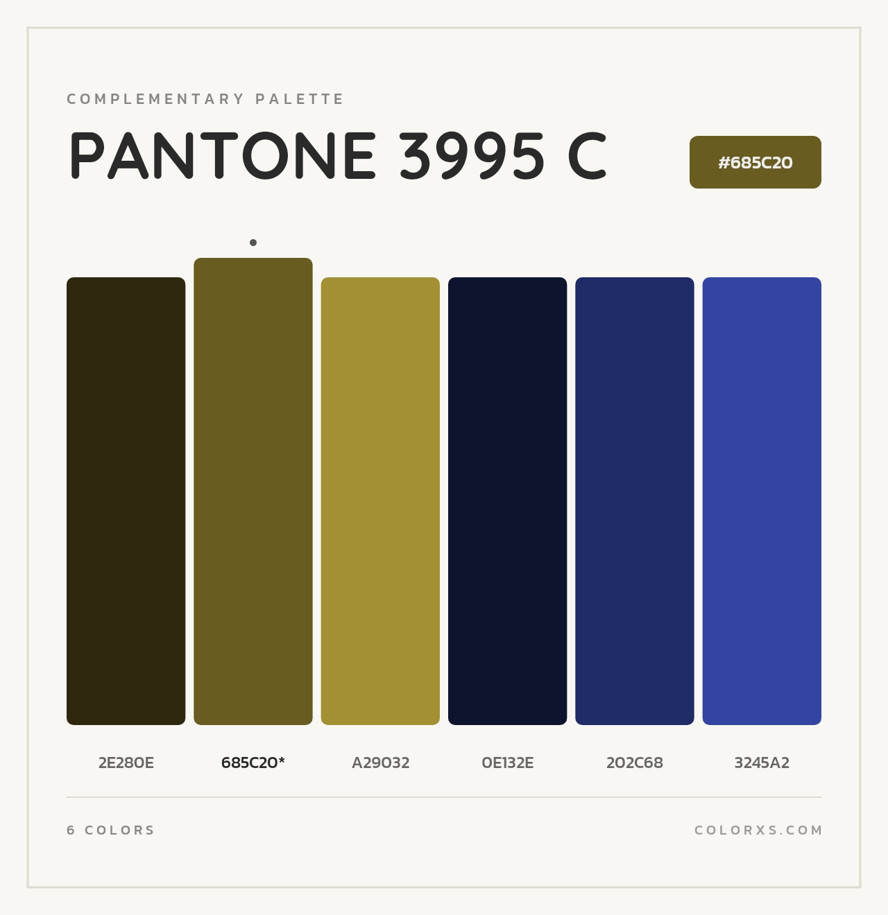 PANTONE 3995 C - Complementary Color Palette