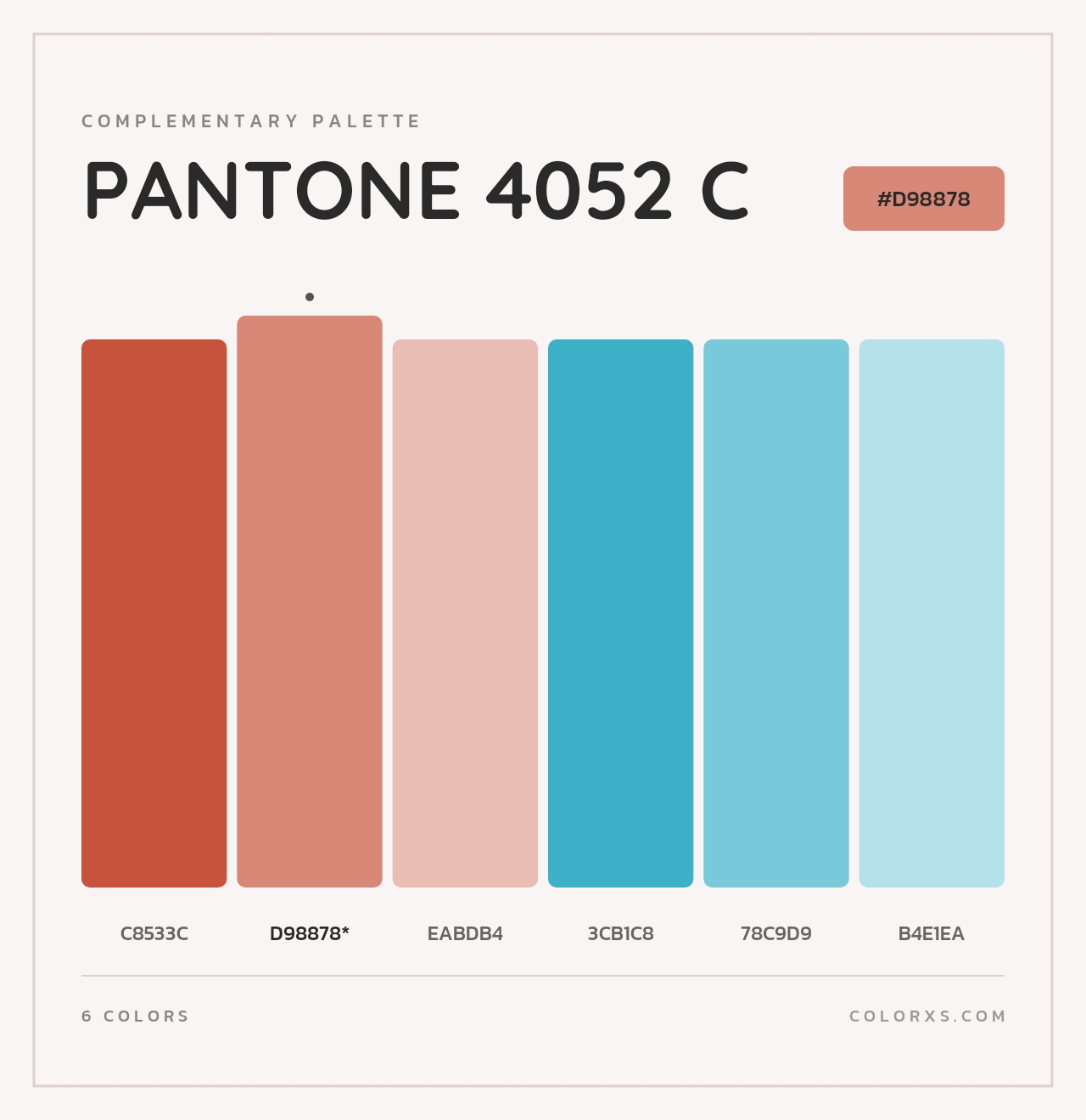 PANTONE 4052 C - Complementary Color Palette