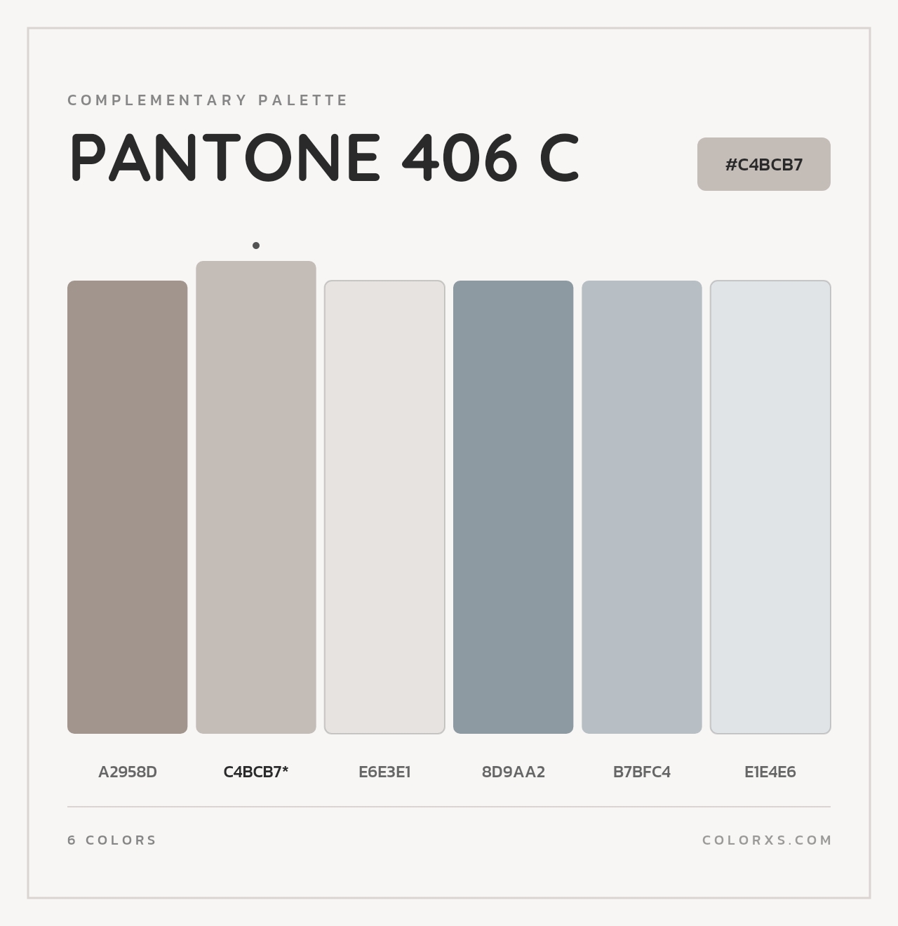 PANTONE 406 C - Complementary Color Palette