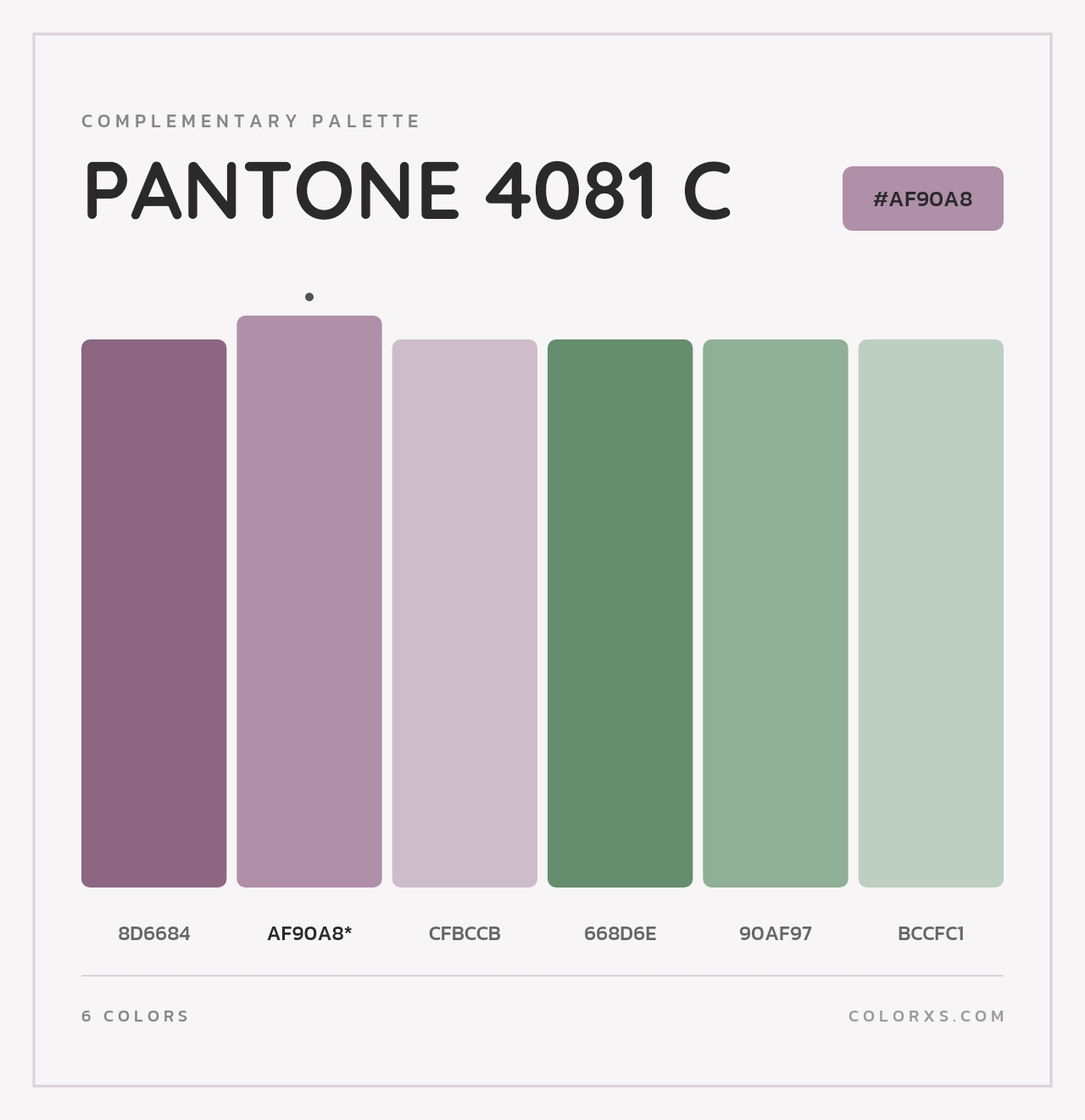 PANTONE 4081 C - Complementary Color Palette