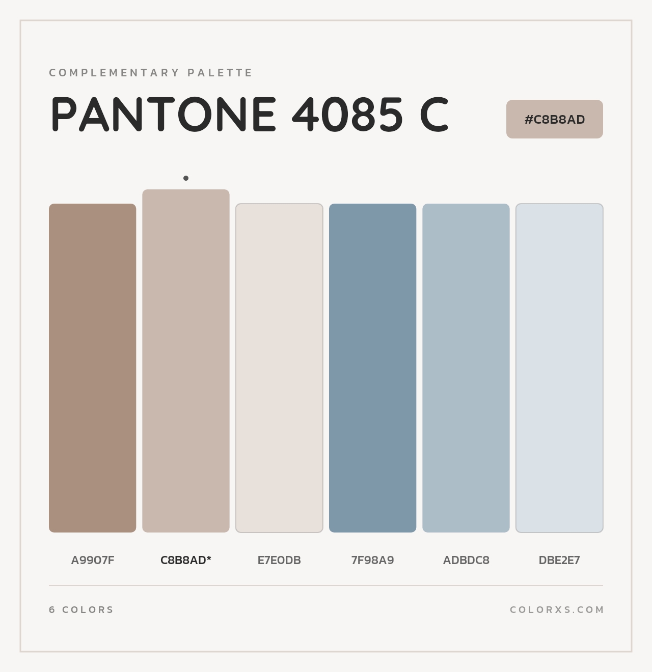 PANTONE 4085 C - Complementary Color Palette