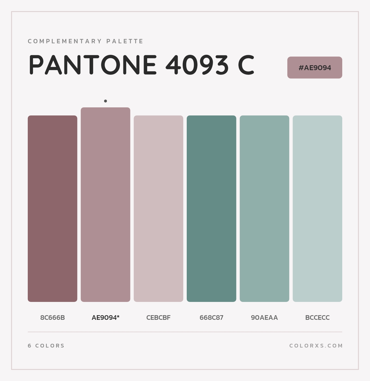 PANTONE 4093 C - Complementary Color Palette