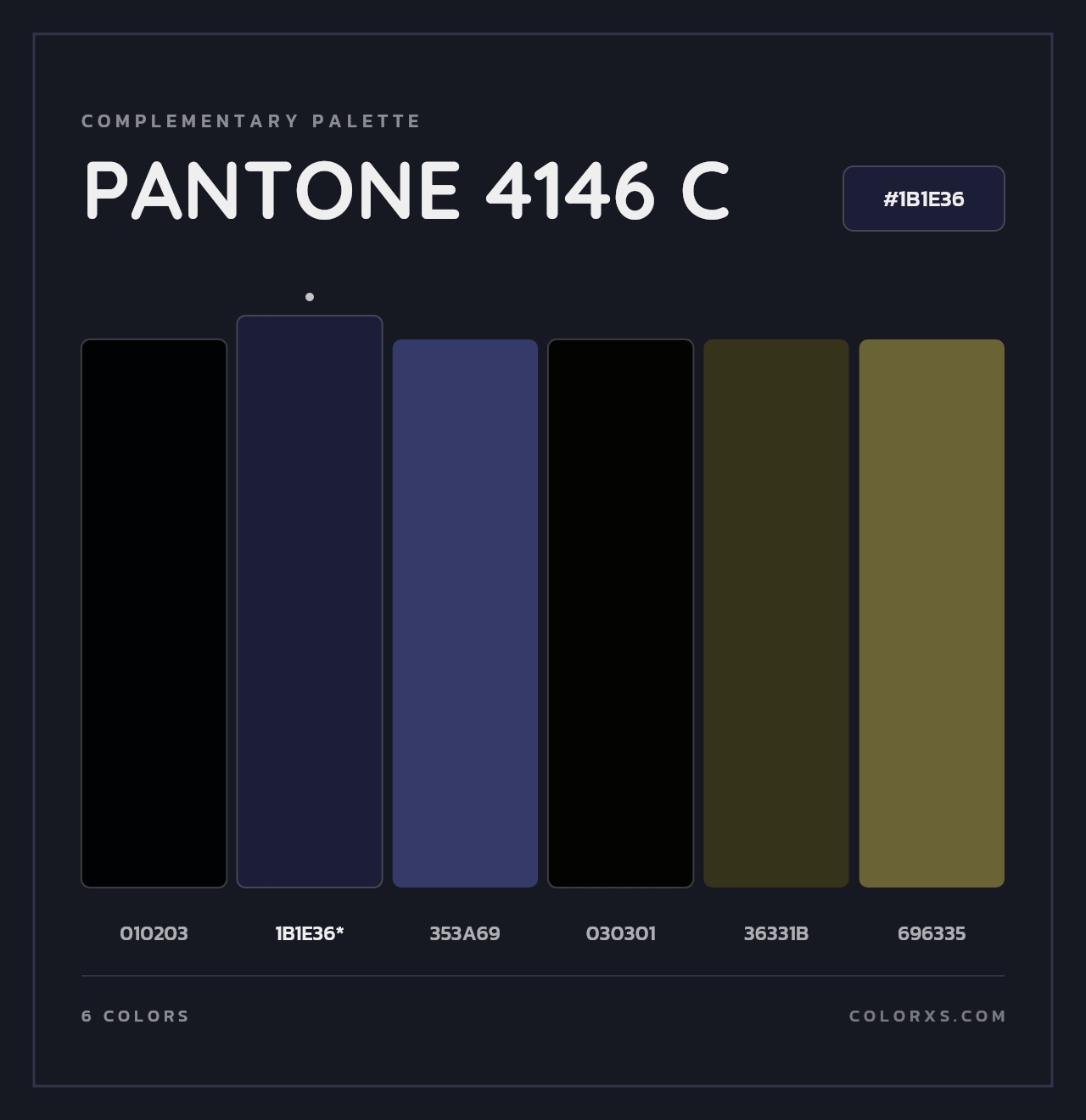 PANTONE 4146 C - Complementary Color Palette