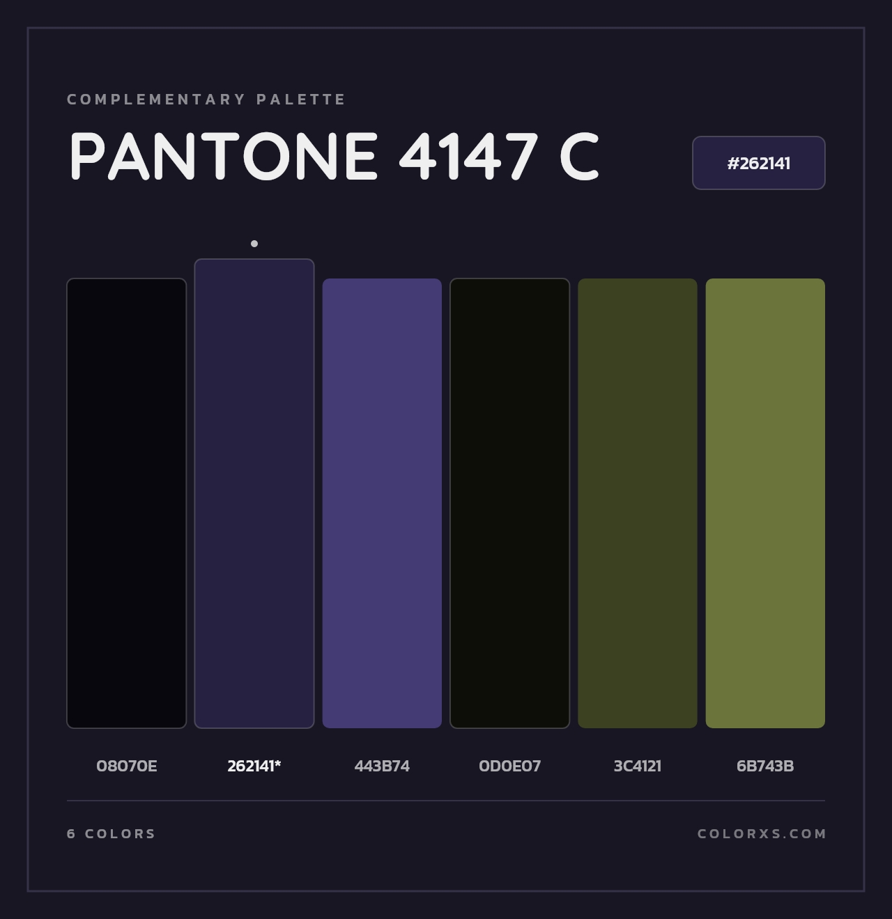 PANTONE 4147 C - Complementary Color Palette