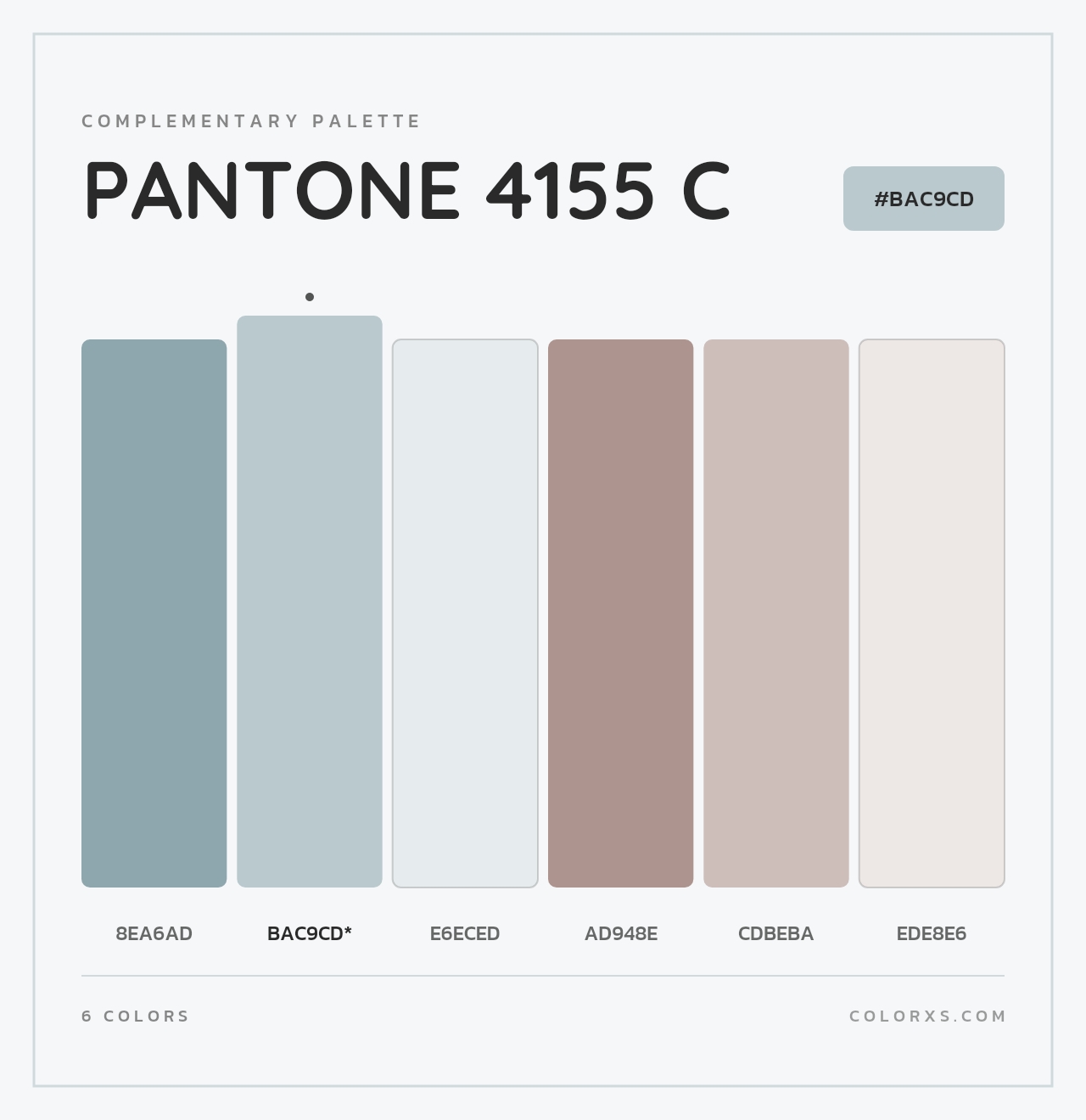 PANTONE 4155 C - Complementary Color Palette