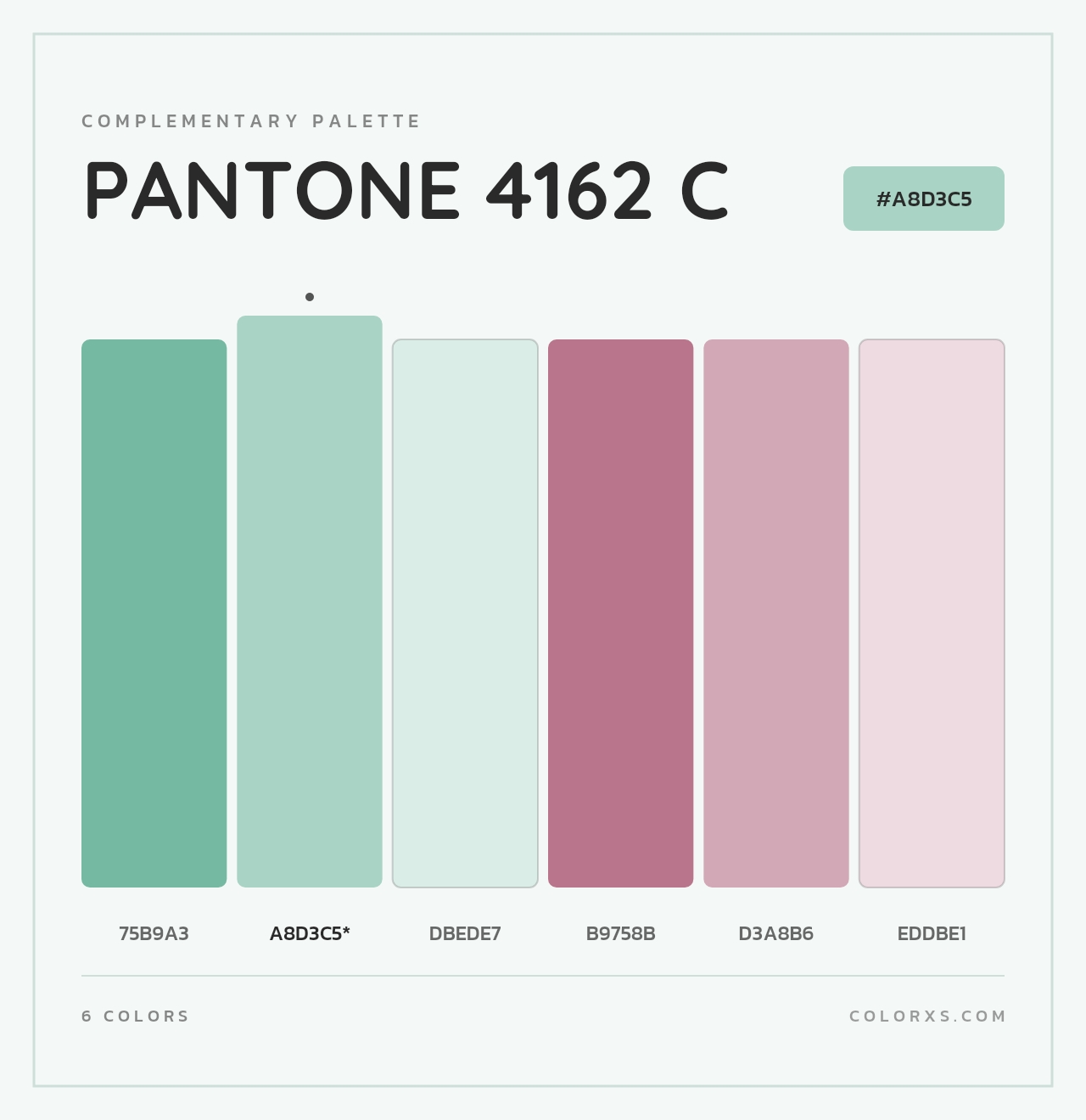 PANTONE 4162 C - Complementary Color Palette