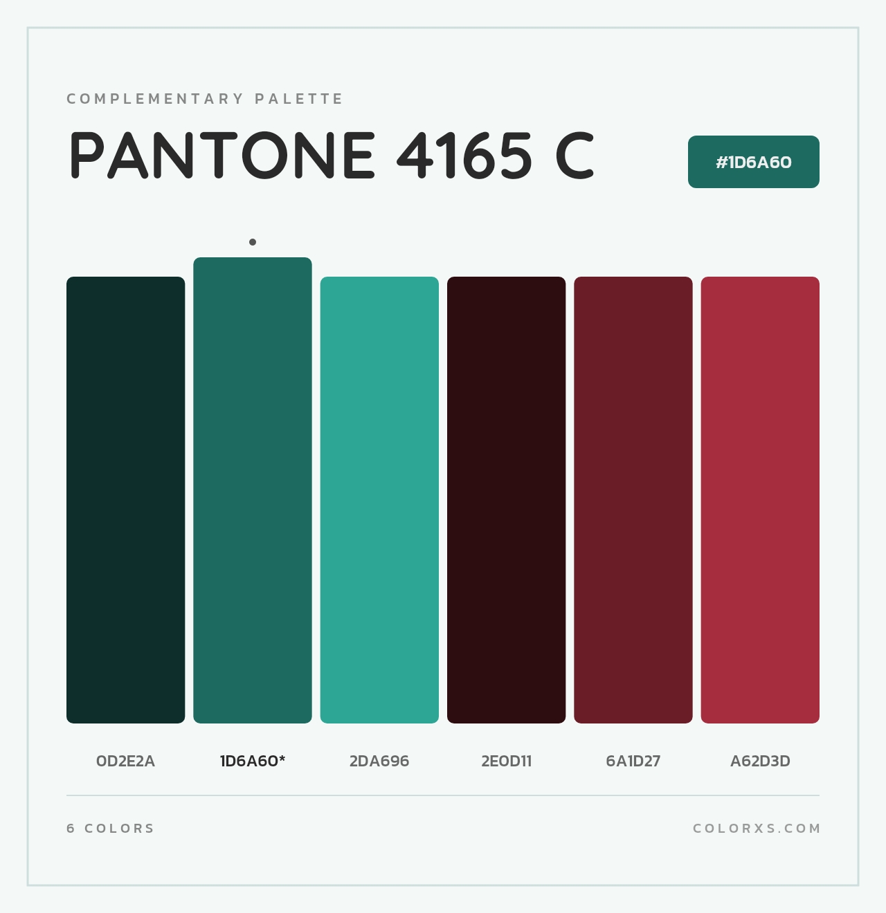 PANTONE 4165 C - Complementary Color Palette