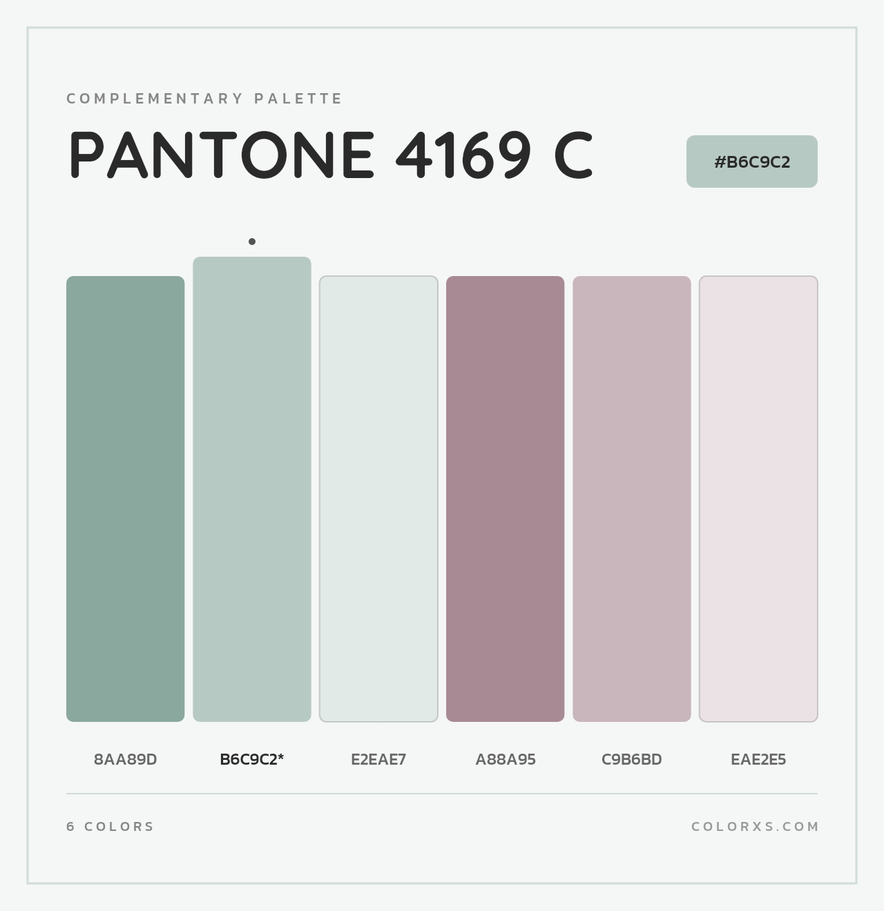 PANTONE 4169 C - Complementary Color Palette
