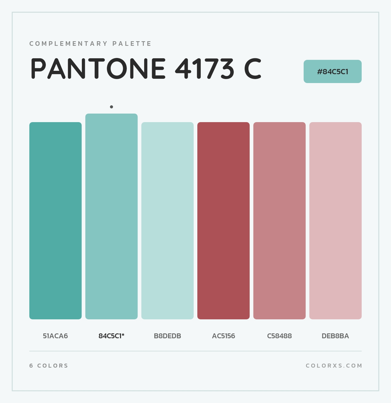 PANTONE 4173 C - Complementary Color Palette