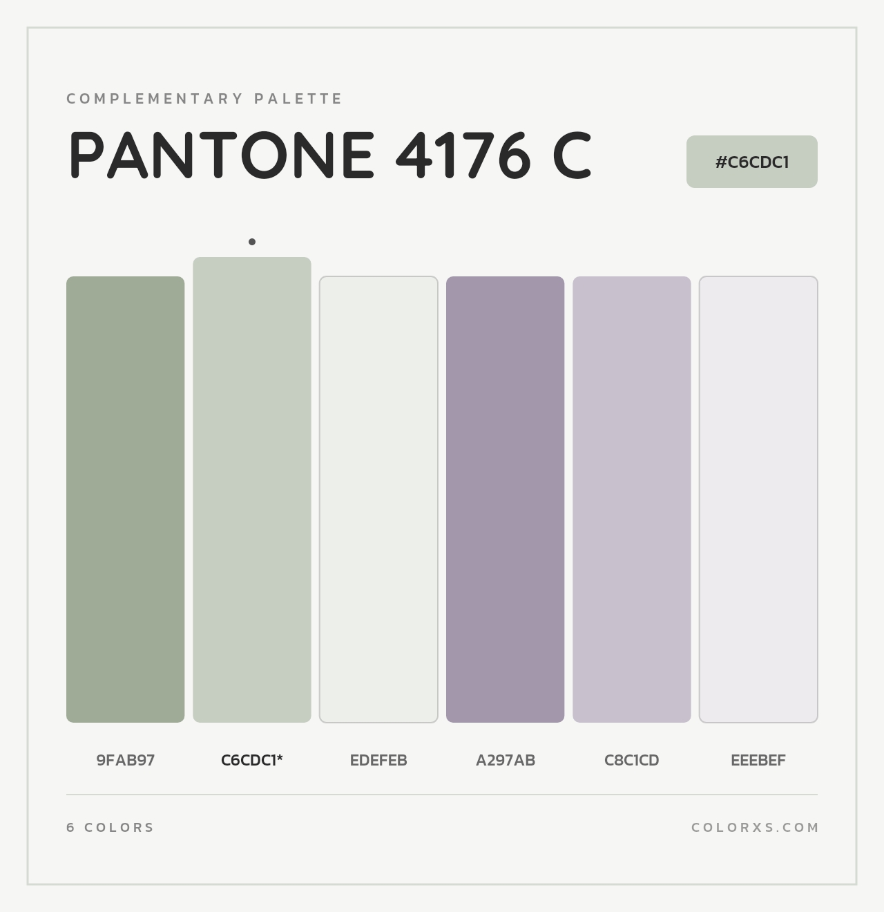 PANTONE 4176 C - Complementary Color Palette