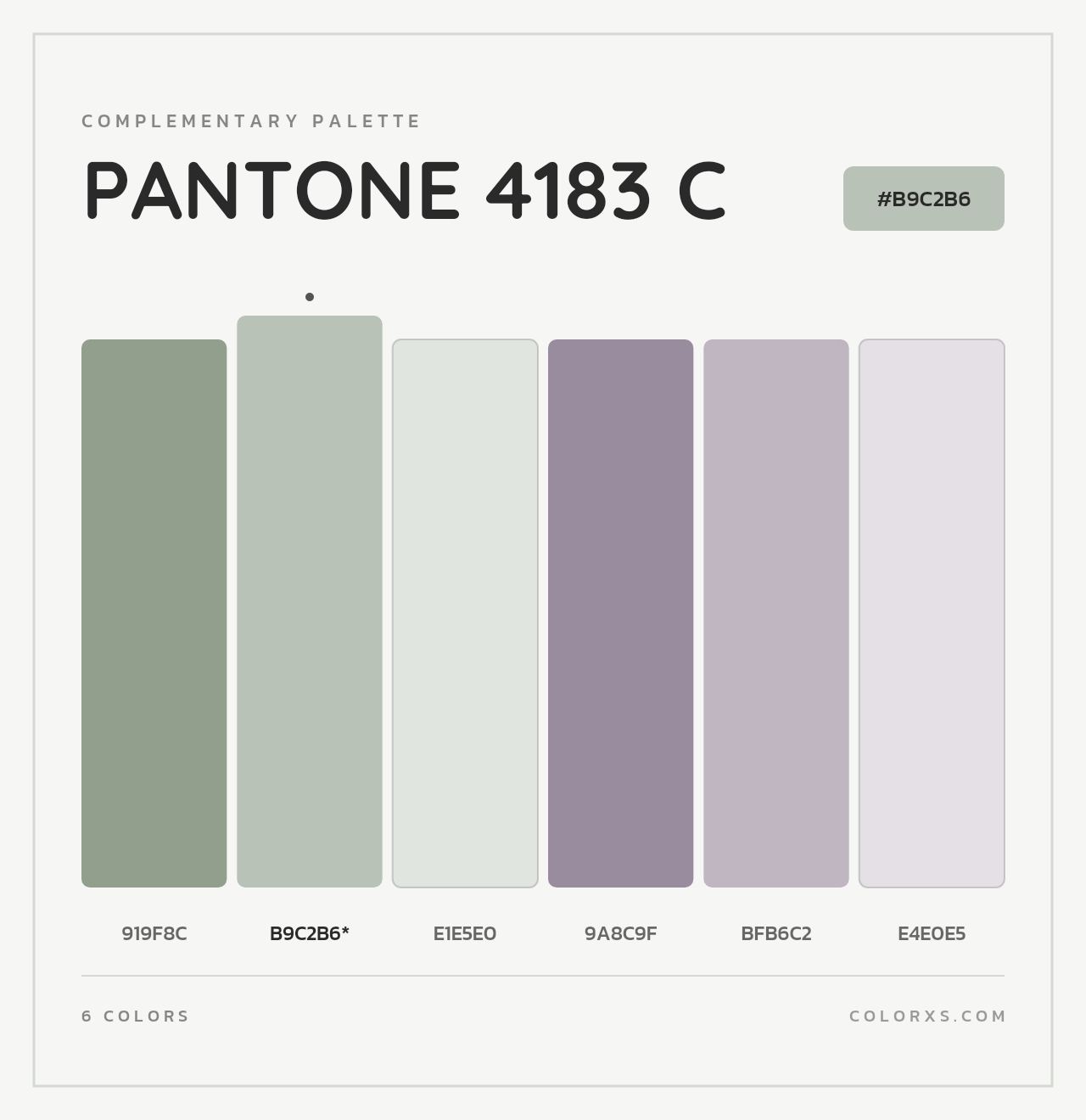 PANTONE 4183 C - Complementary Color Palette