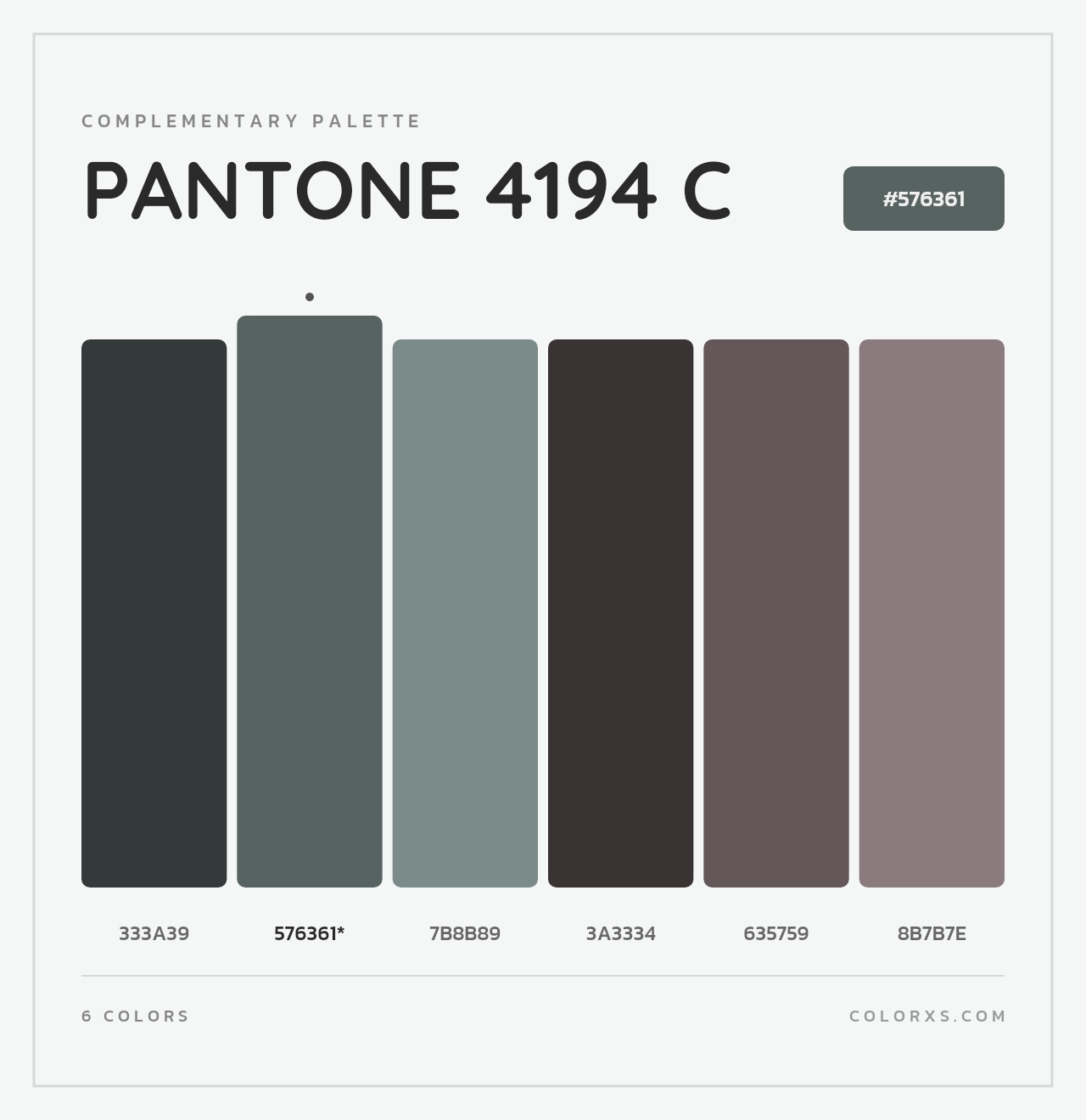 PANTONE 4194 C - Complementary Color Palette