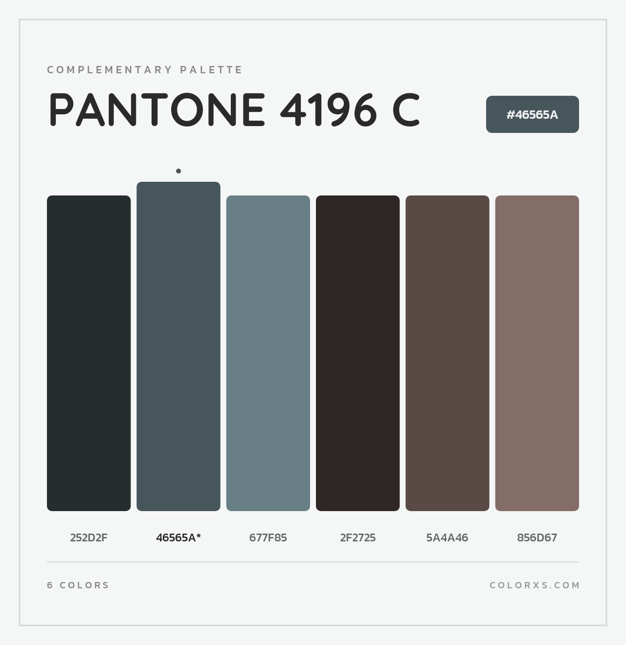 PANTONE 4196 C - Complementary Color Palette