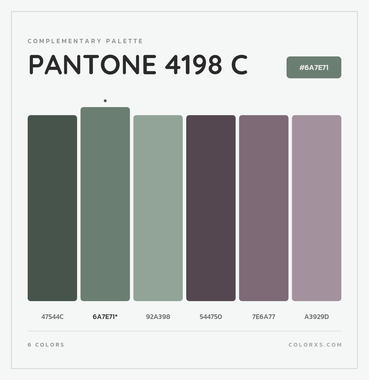 PANTONE 4198 C - Complementary Color Palette