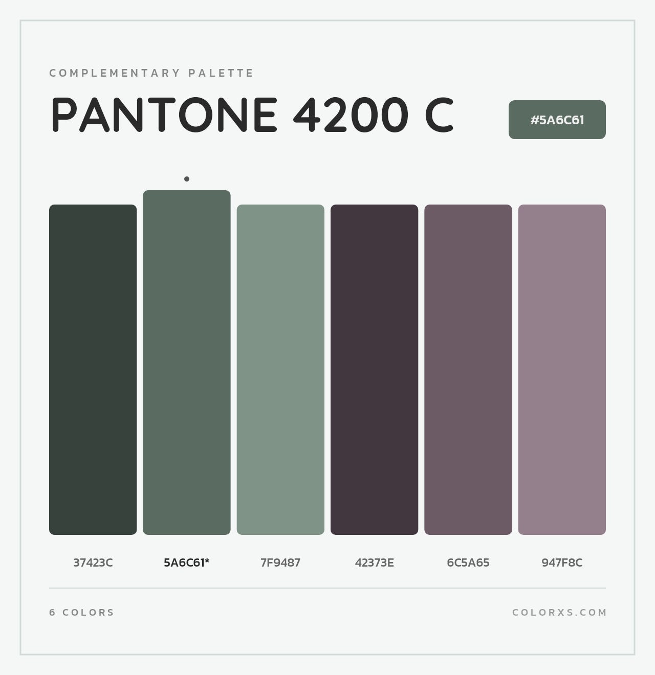 PANTONE 4200 C - Complementary Color Palette