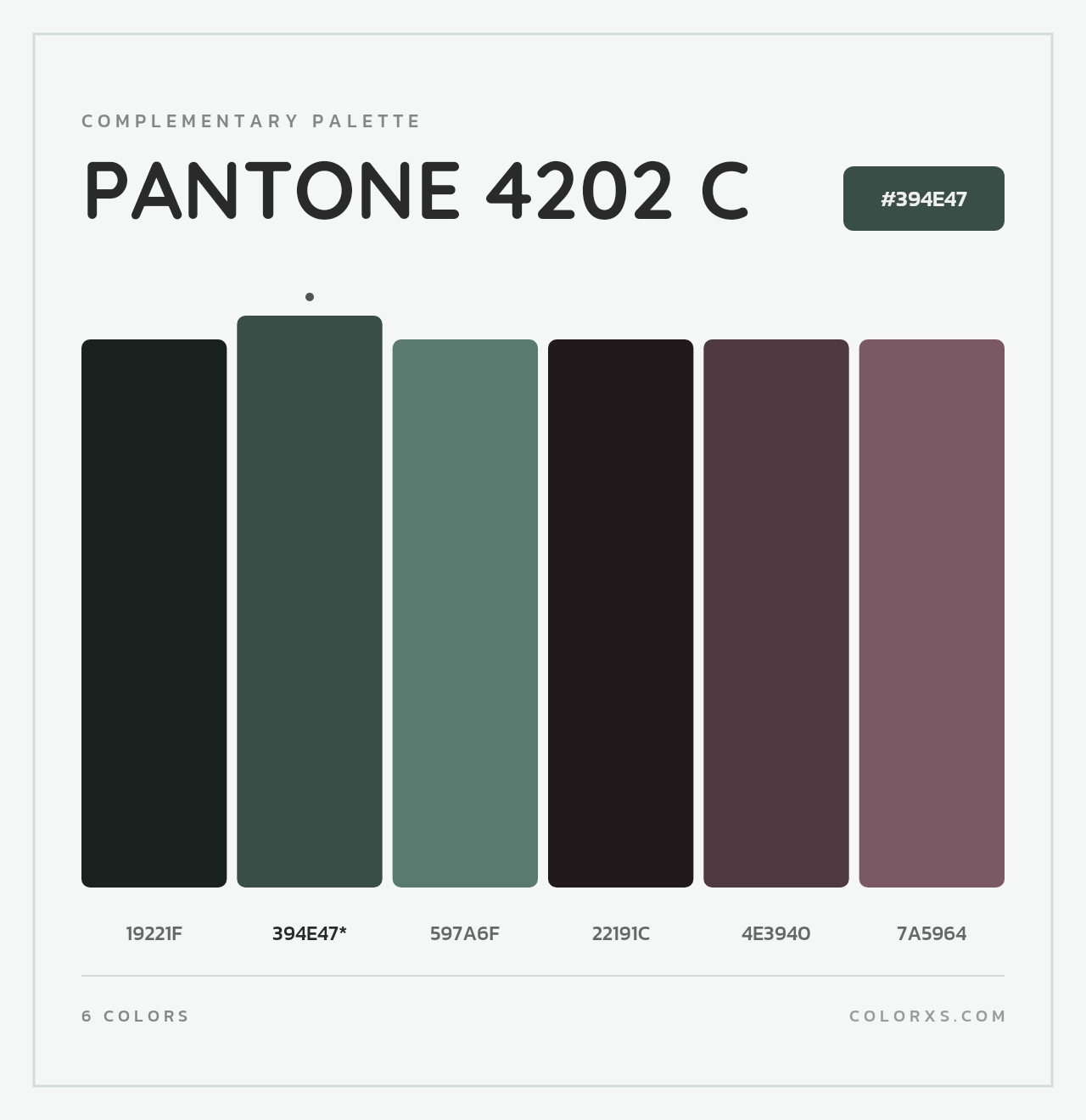 PANTONE 4202 C - Complementary Color Palette