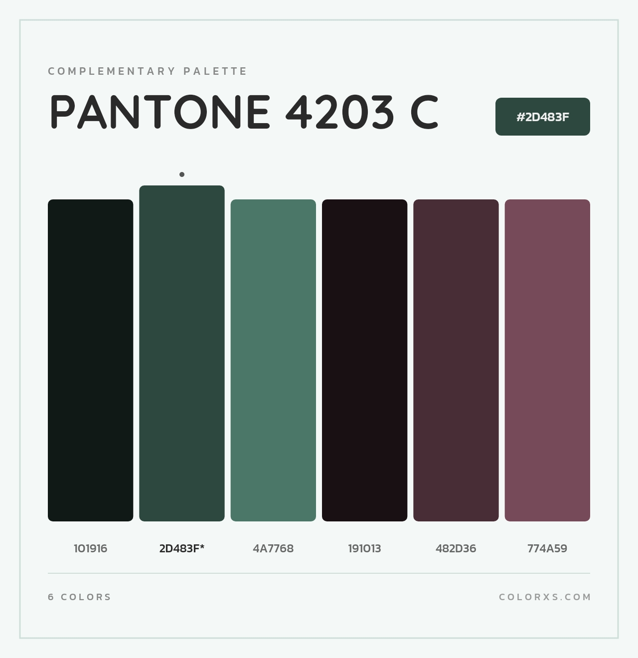 PANTONE 4203 C - Complementary Color Palette