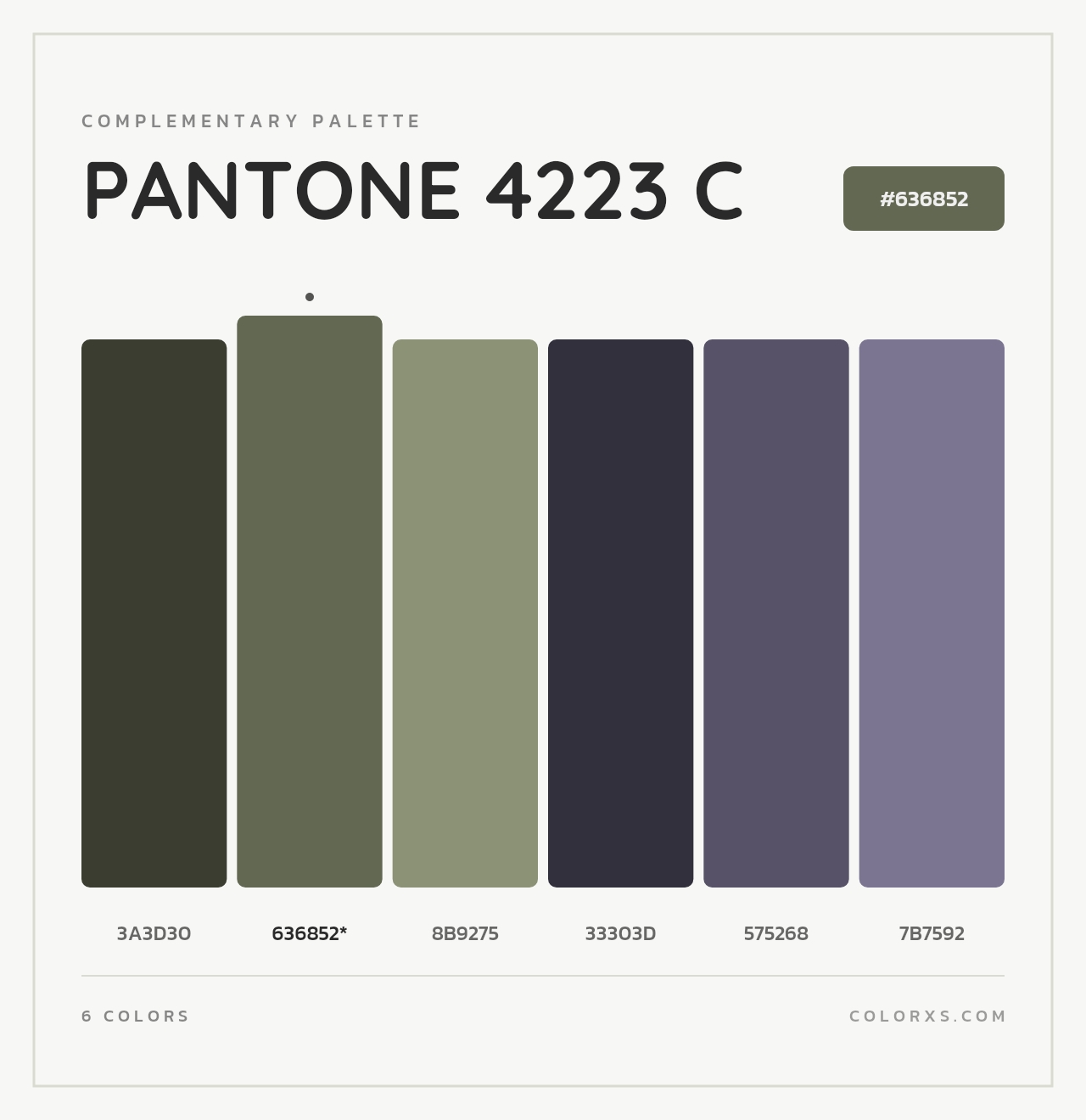 PANTONE 4223 C - Complementary Color Palette