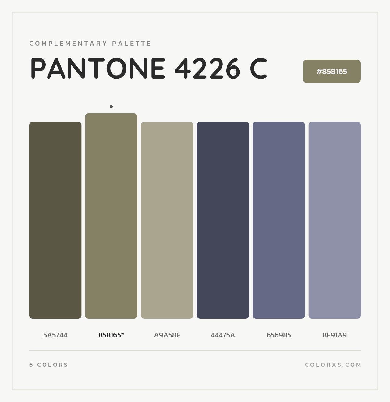 PANTONE 4226 C - Complementary Color Palette