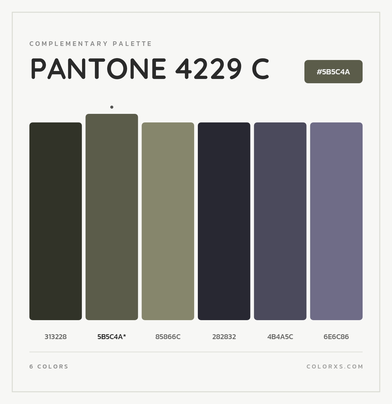 PANTONE 4229 C - Complementary Color Palette