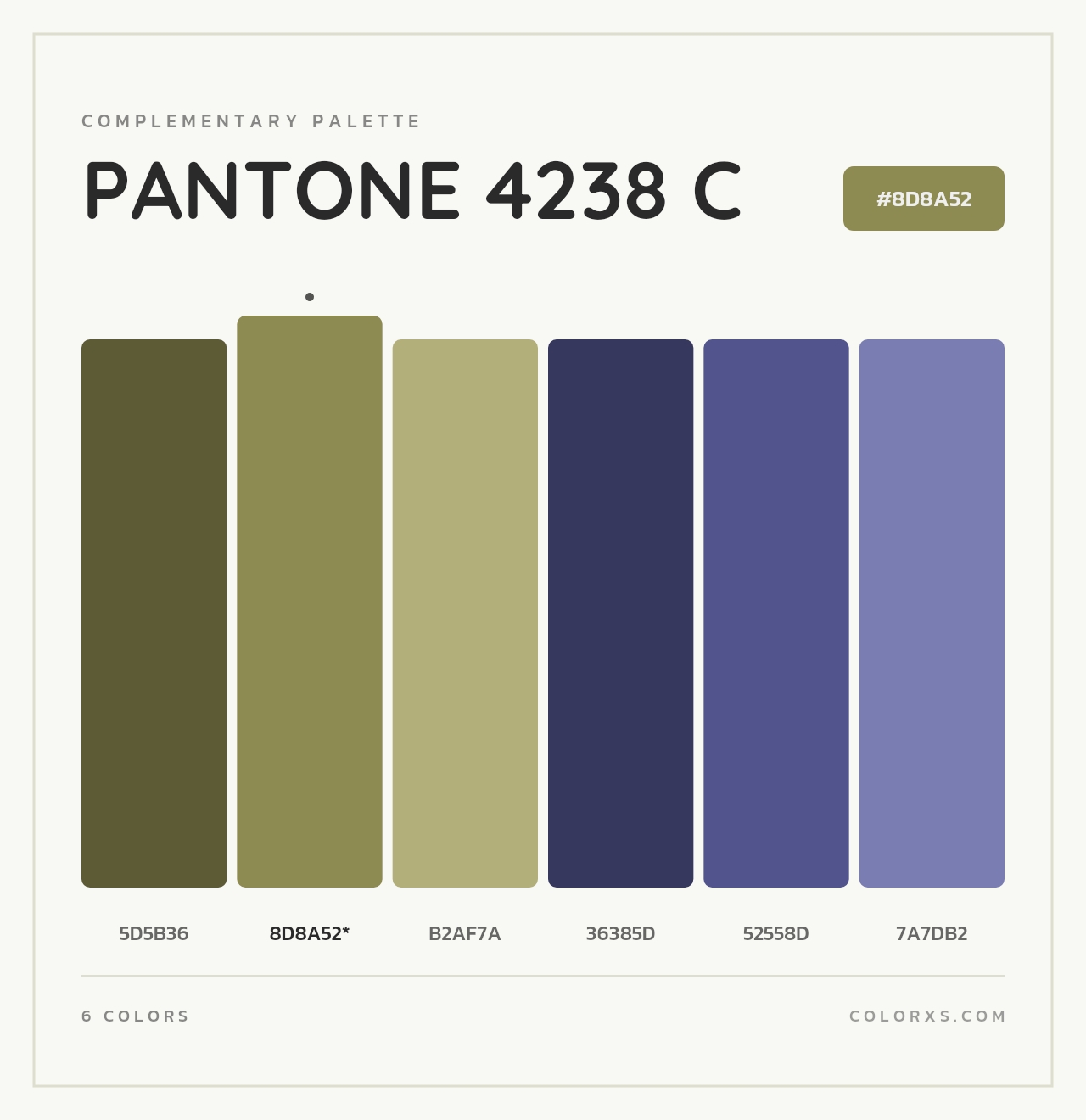 PANTONE 4238 C - Complementary Color Palette