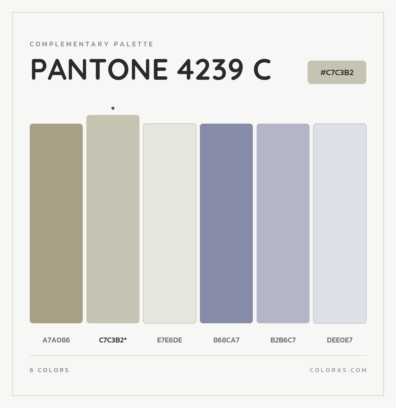 PANTONE 4239 C - Complementary Color Palette