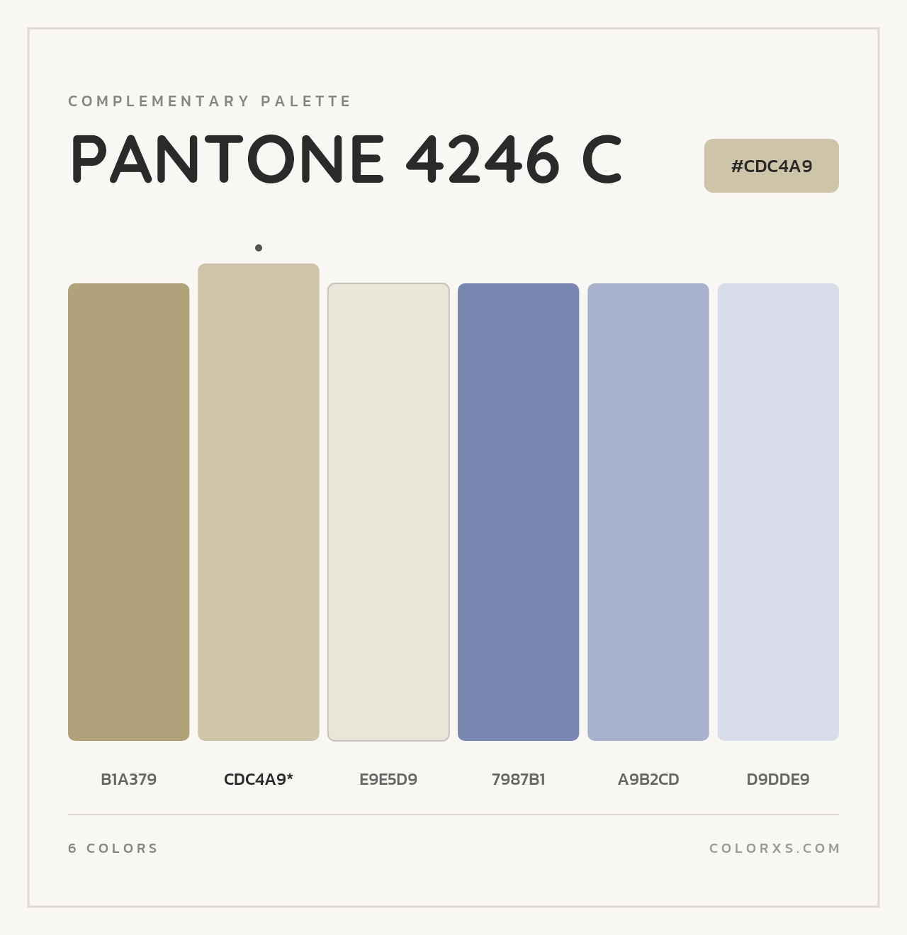 PANTONE 4246 C - Complementary Color Palette
