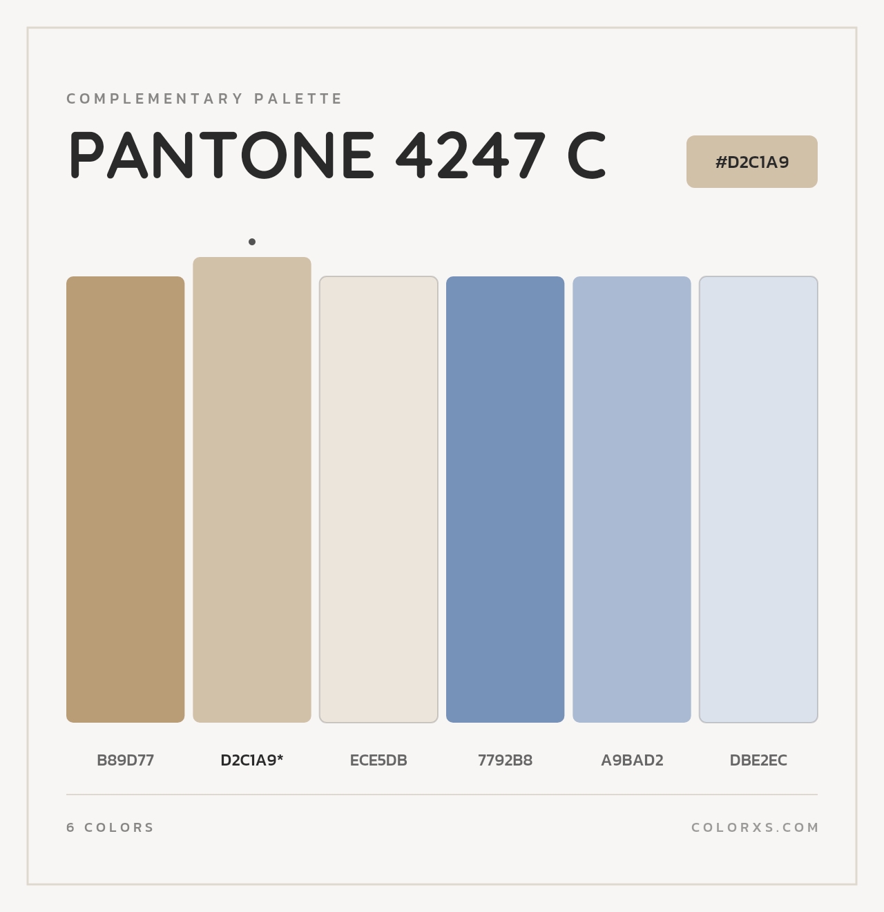 PANTONE 4247 C - Complementary Color Palette