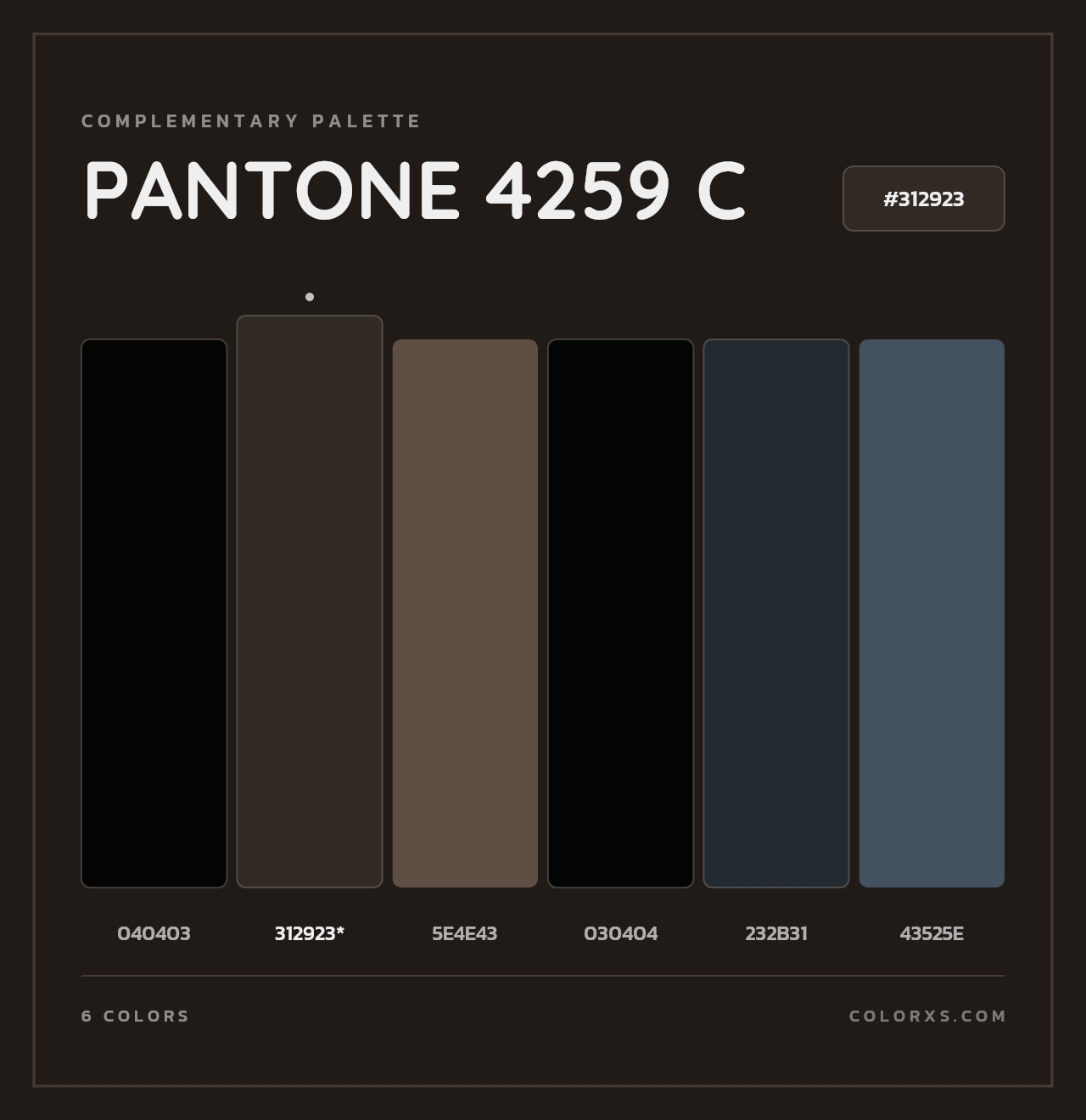 PANTONE 4259 C - Complementary Color Palette