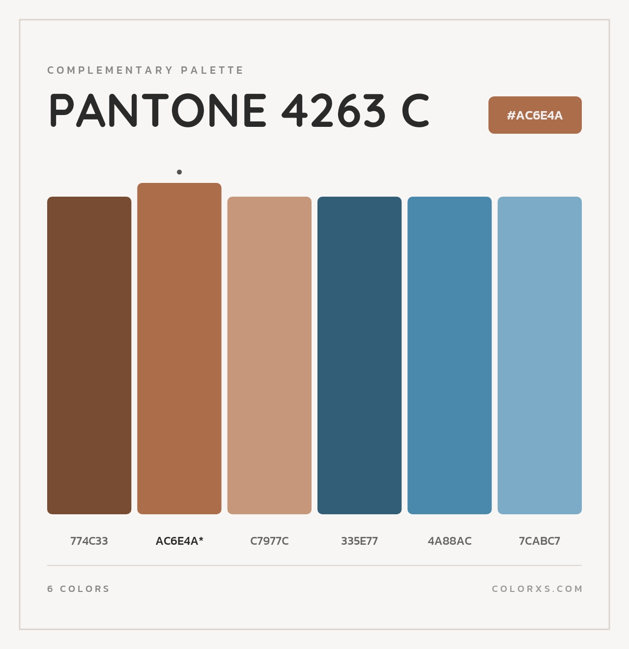 PANTONE 4263 C - Complementary Color Palette