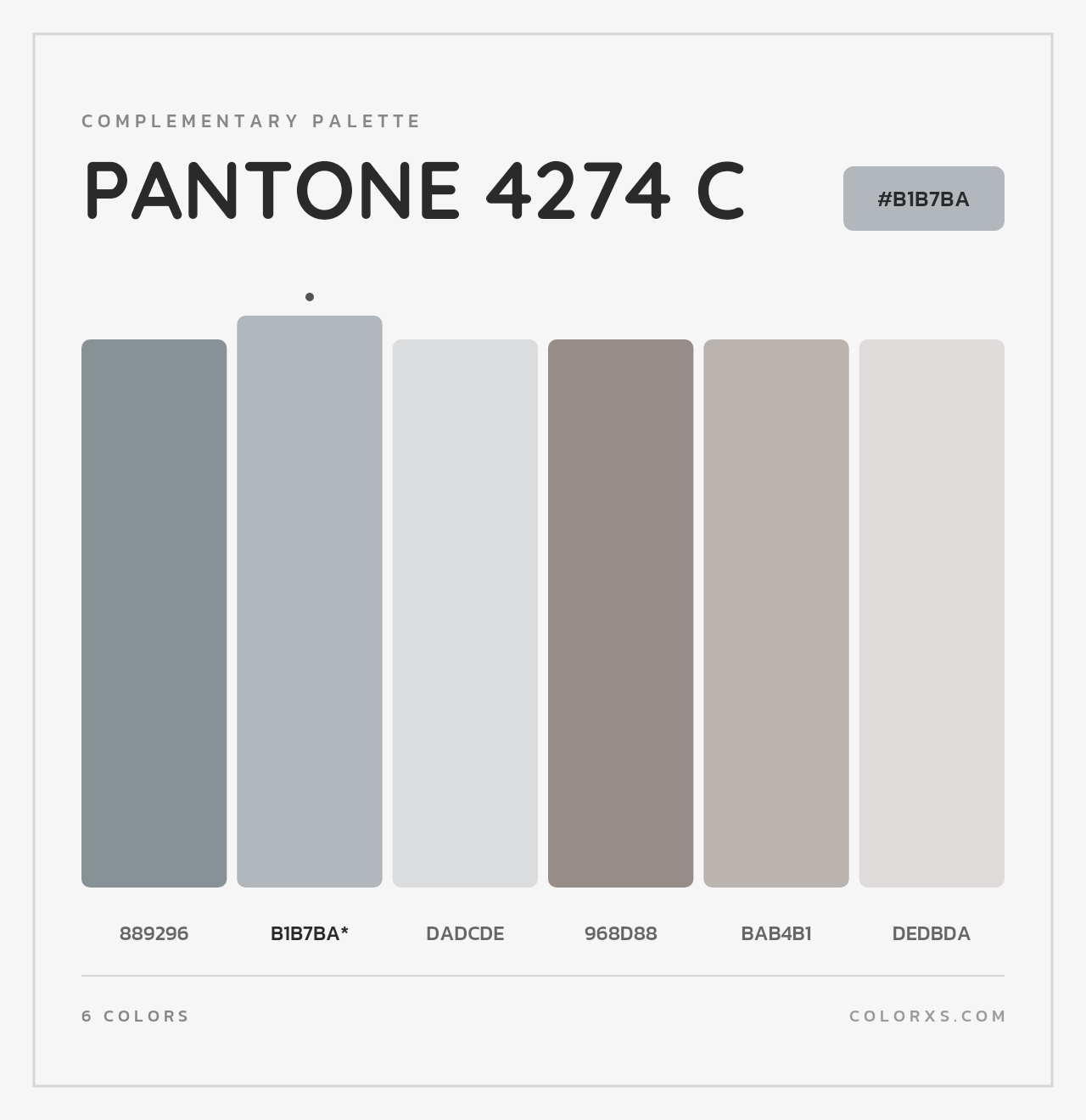 PANTONE 4274 C - Complementary Color Palette
