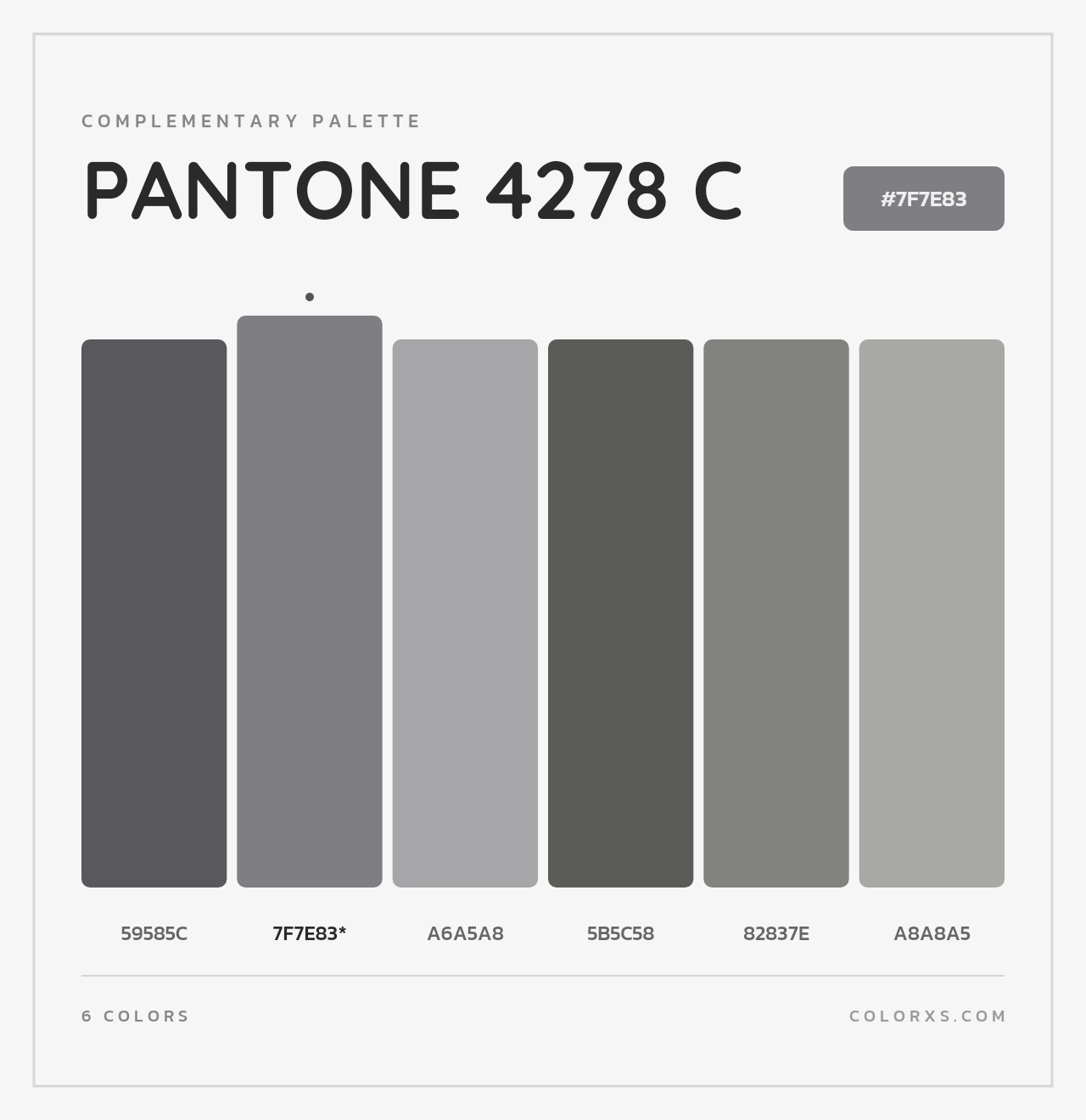PANTONE 4278 C - Complementary Color Palette
