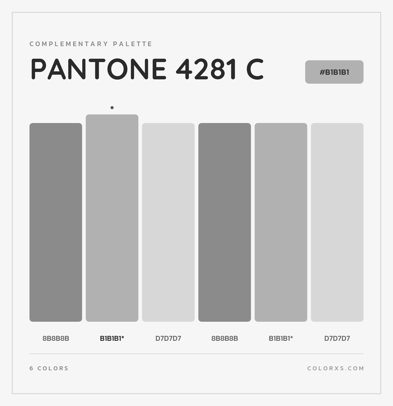PANTONE 4281 C - Complementary Color Palette