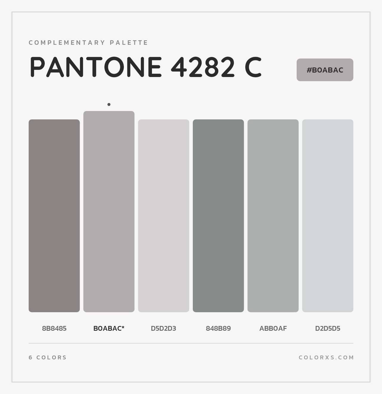 PANTONE 4282 C - Complementary Color Palette