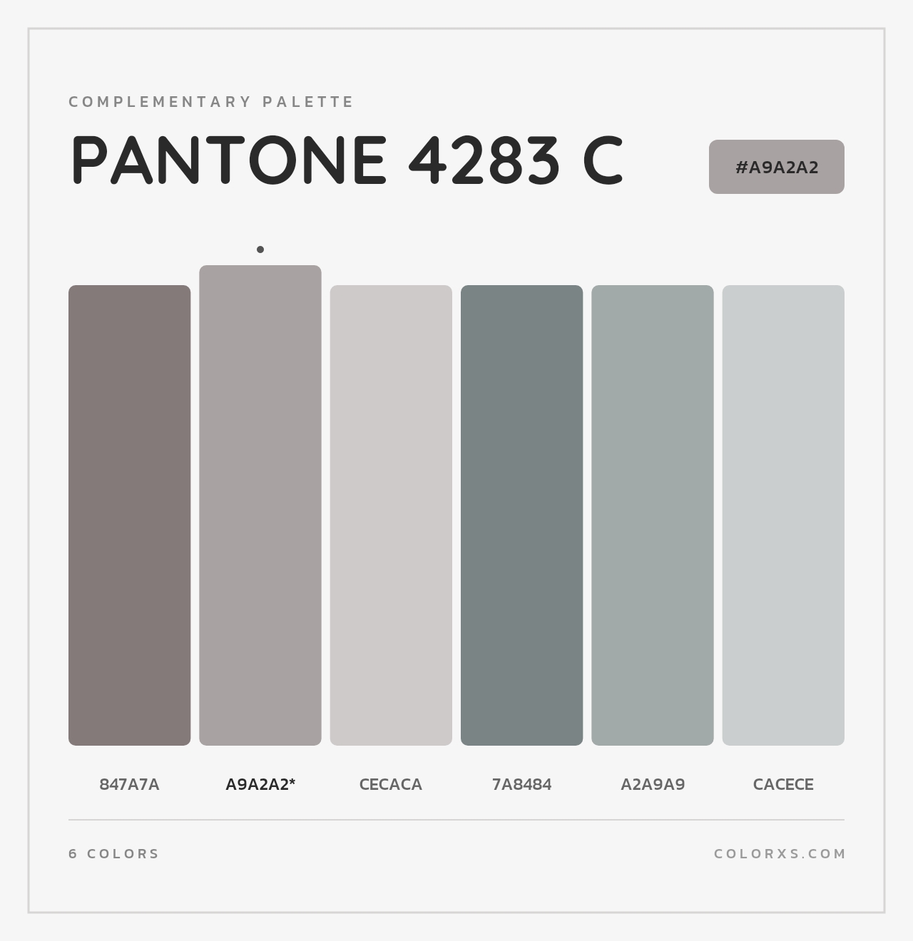 PANTONE 4283 C - Complementary Color Palette
