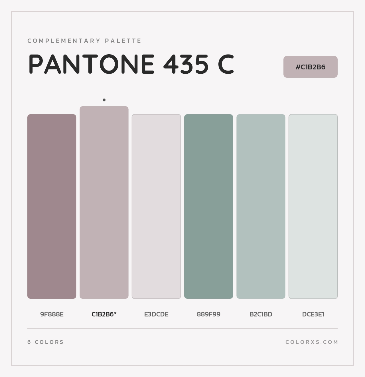 PANTONE 435 C - Complementary Color Palette
