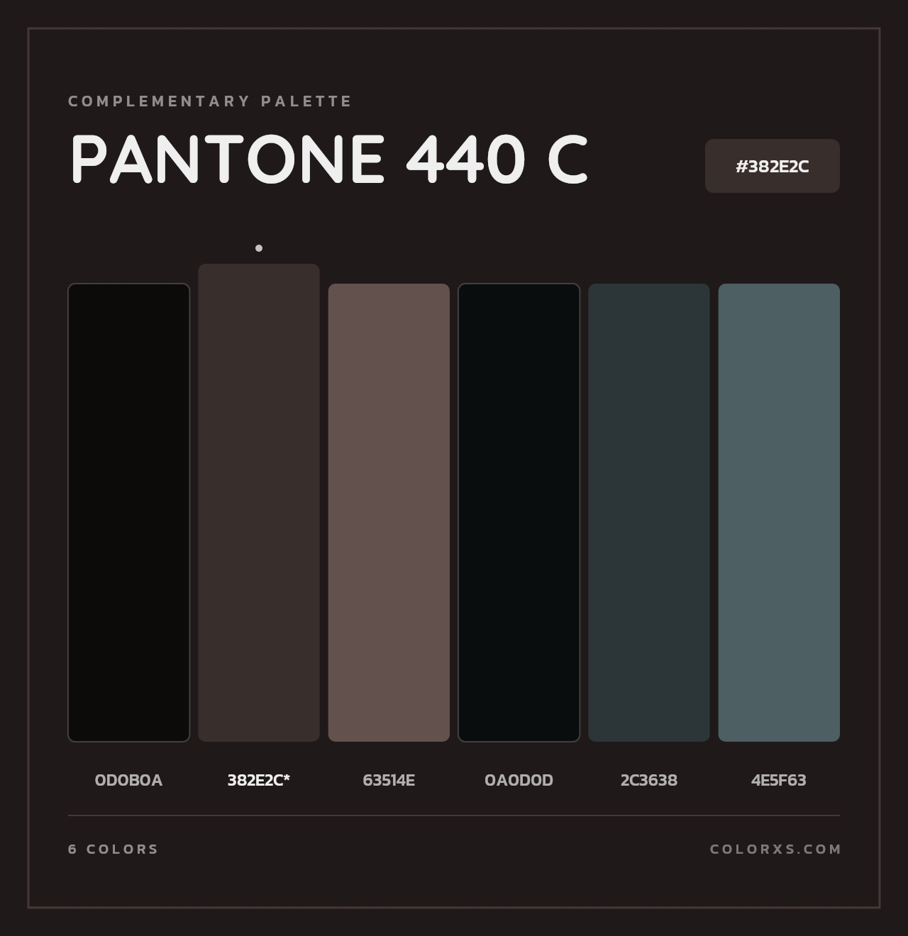PANTONE 440 C - Complementary Color Palette