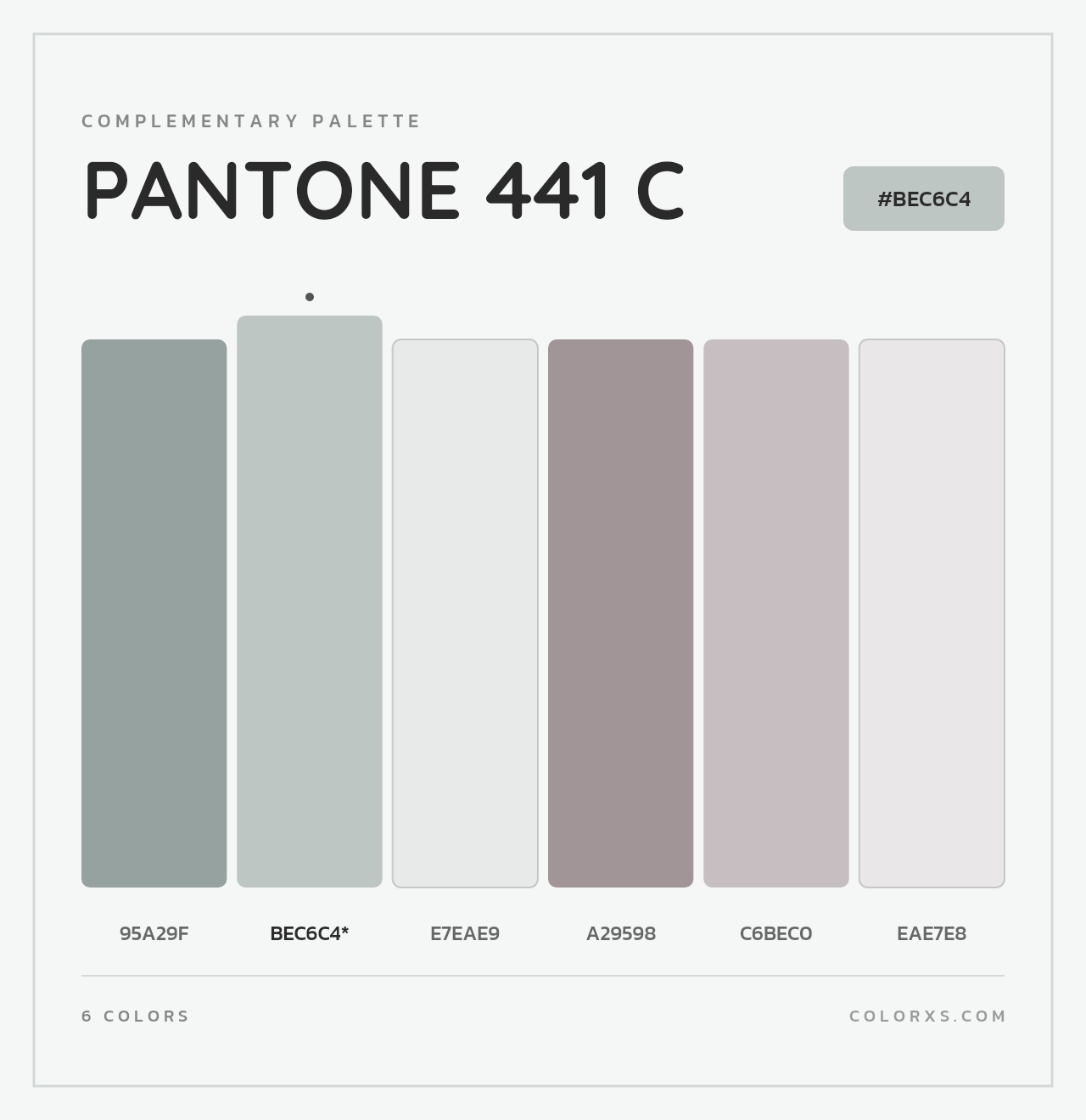 PANTONE 441 C - Complementary Color Palette