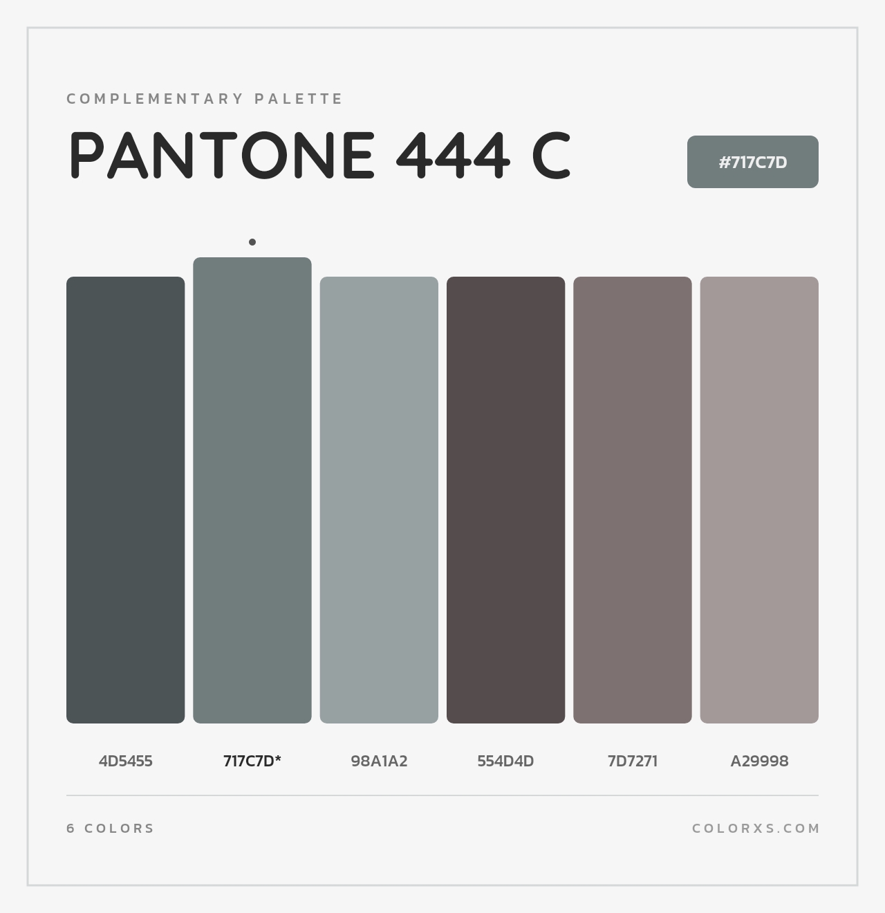 PANTONE 444 C - Complementary Color Palette