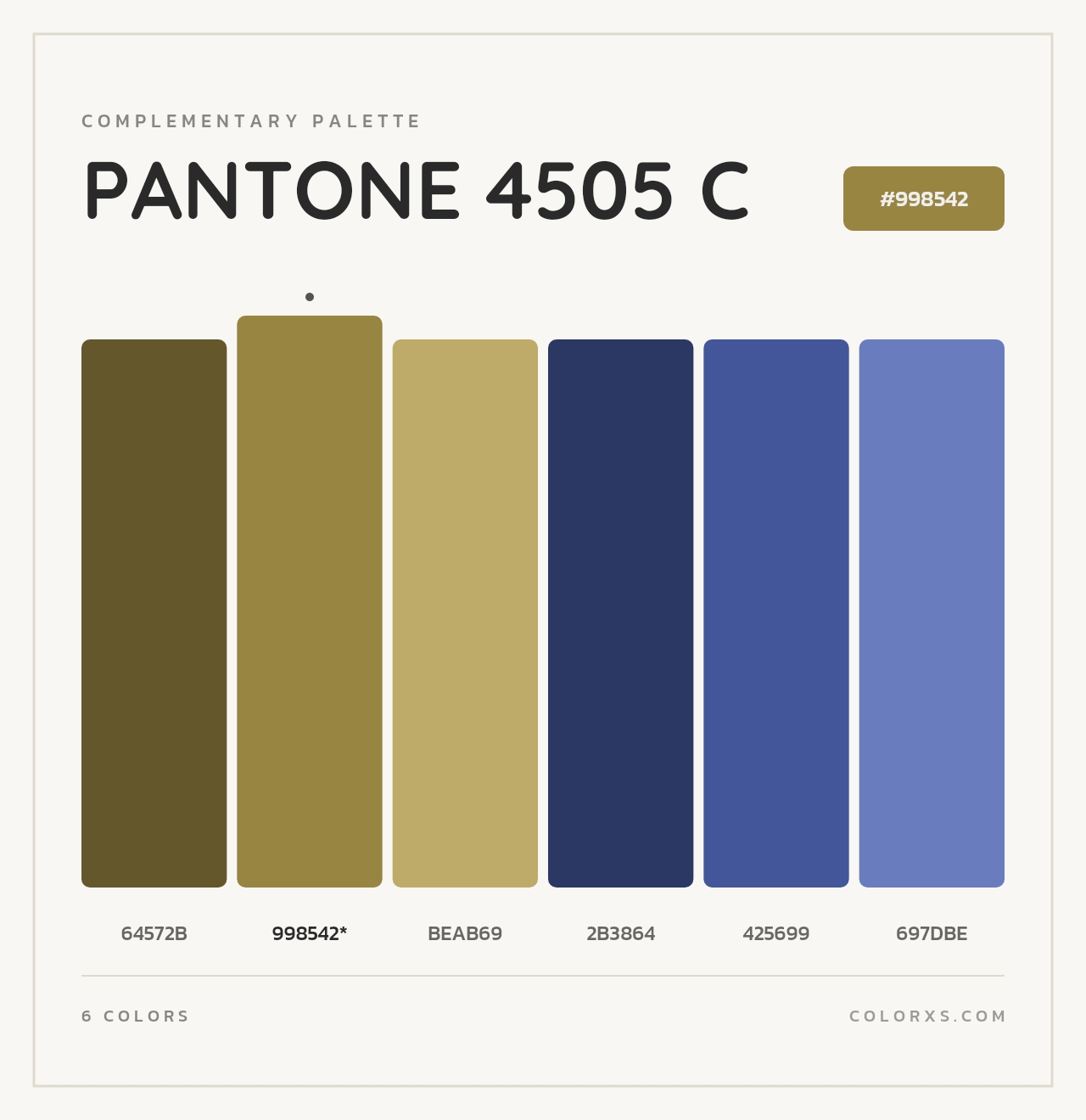 PANTONE 4505 C - Complementary Color Palette