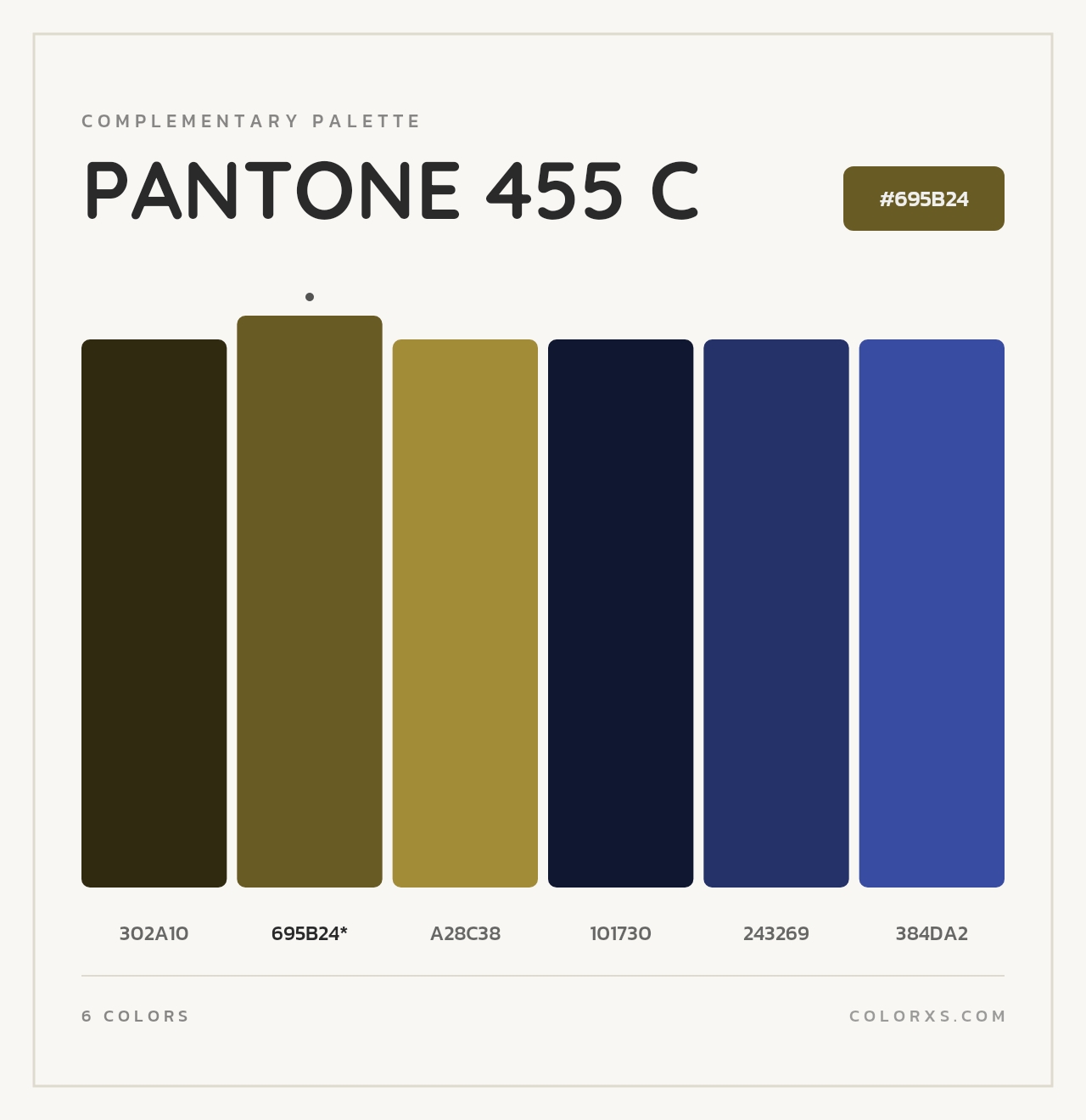 PANTONE 455 C - Complementary Color Palette