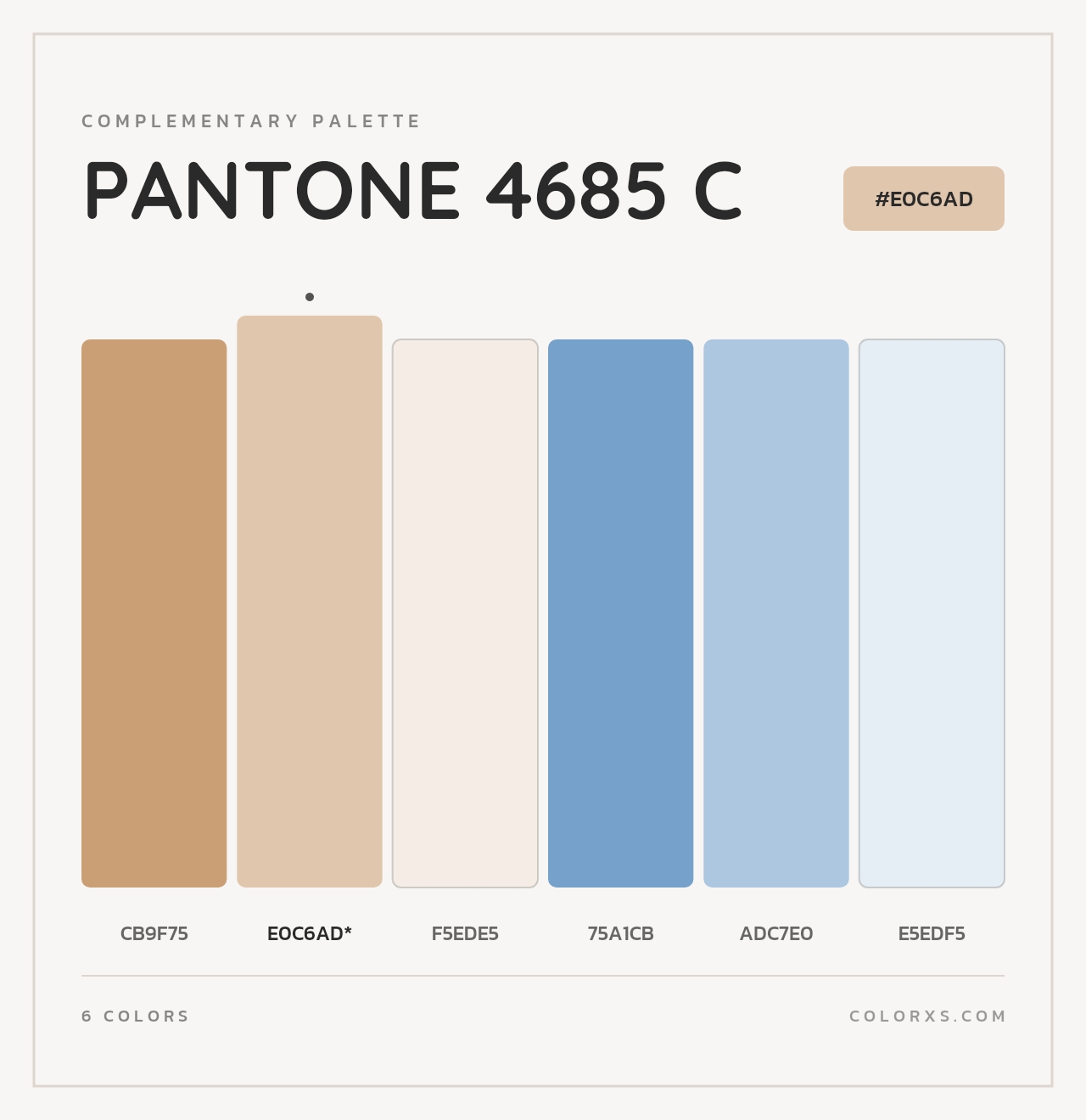 PANTONE 4685 C - Complementary Color Palette