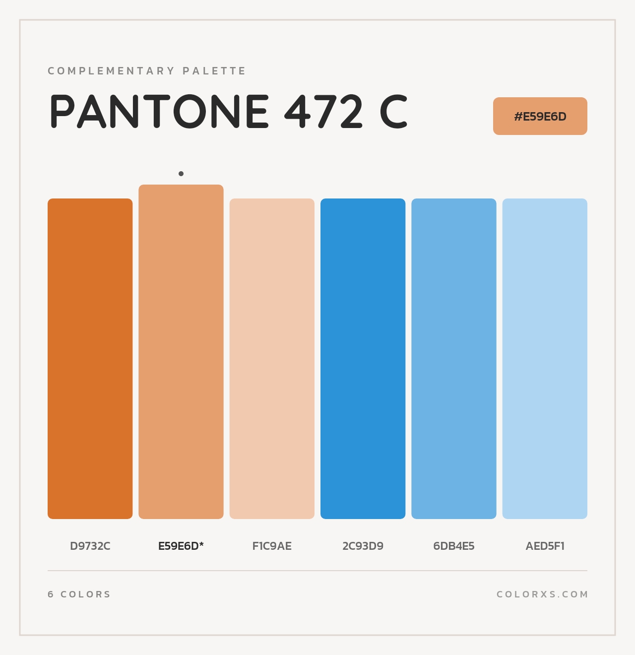 PANTONE 472 C - Complementary Color Palette